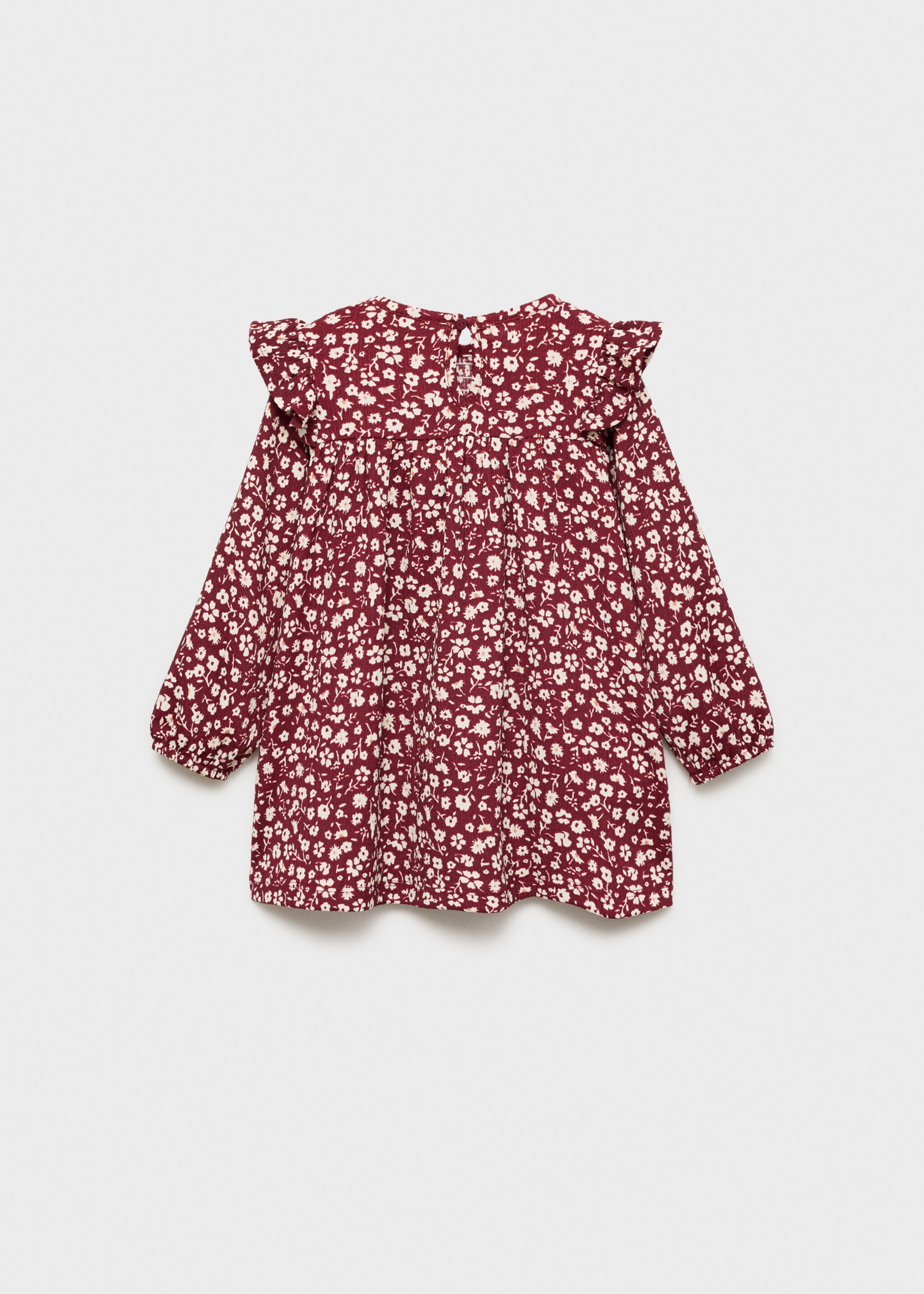 Vestit estampat floral volants - Revers de l'article
