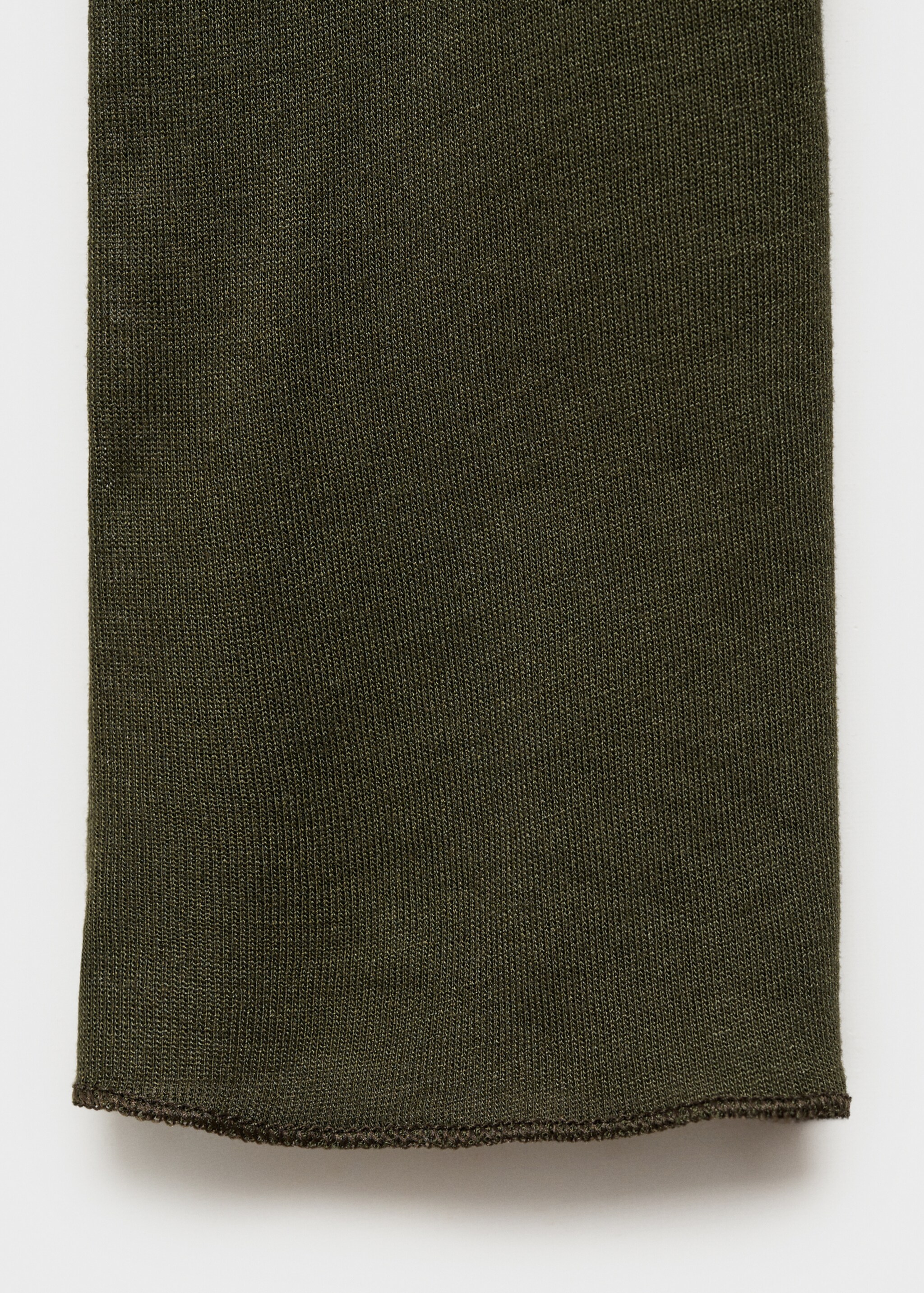 T-shirt manches longues col rond - Détail de l'article 0, Kaki. Ref: 77047718-00.