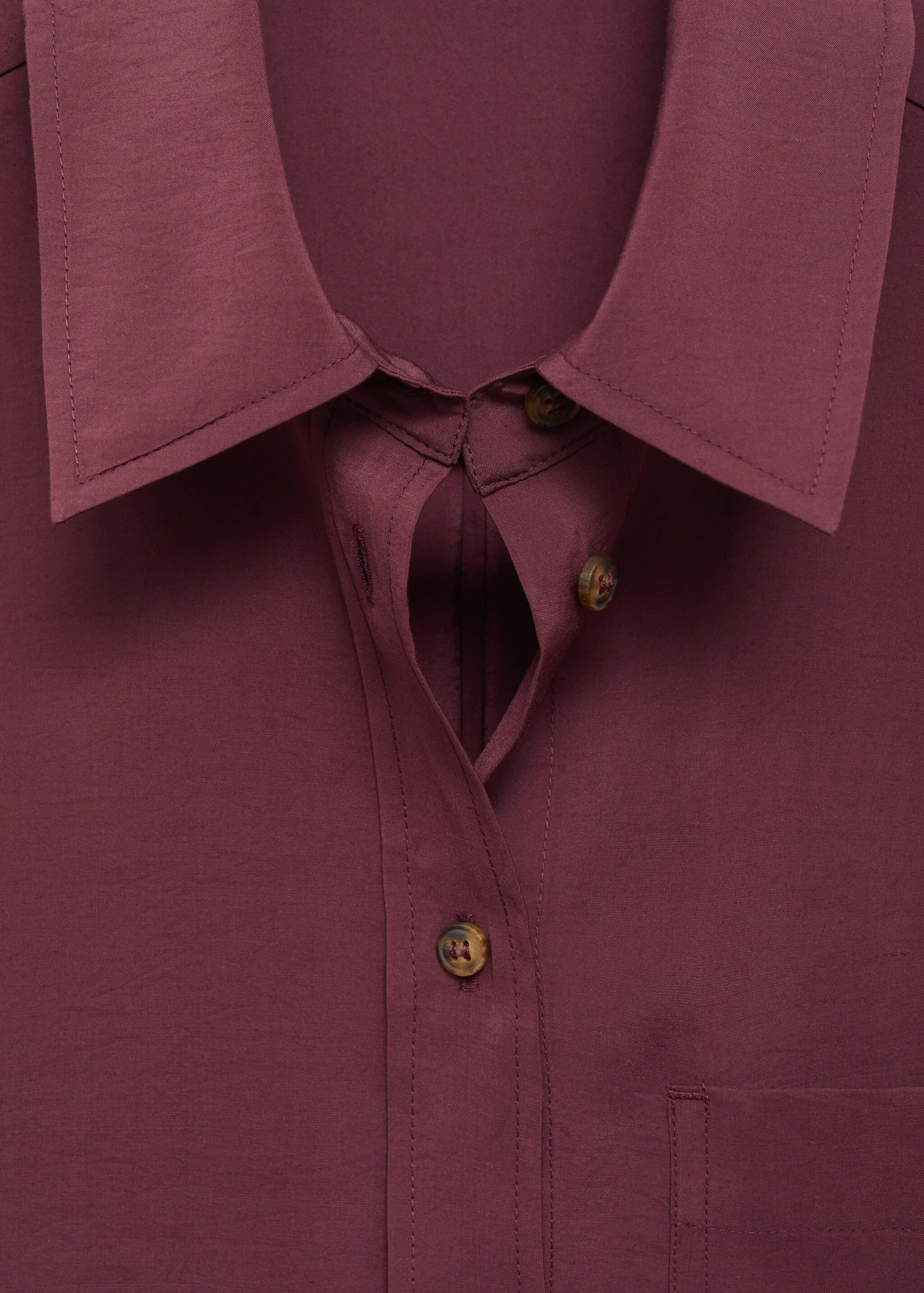 Chemise modale poche - Détail de l'article 8, Violet. Ref: 77047721-00.