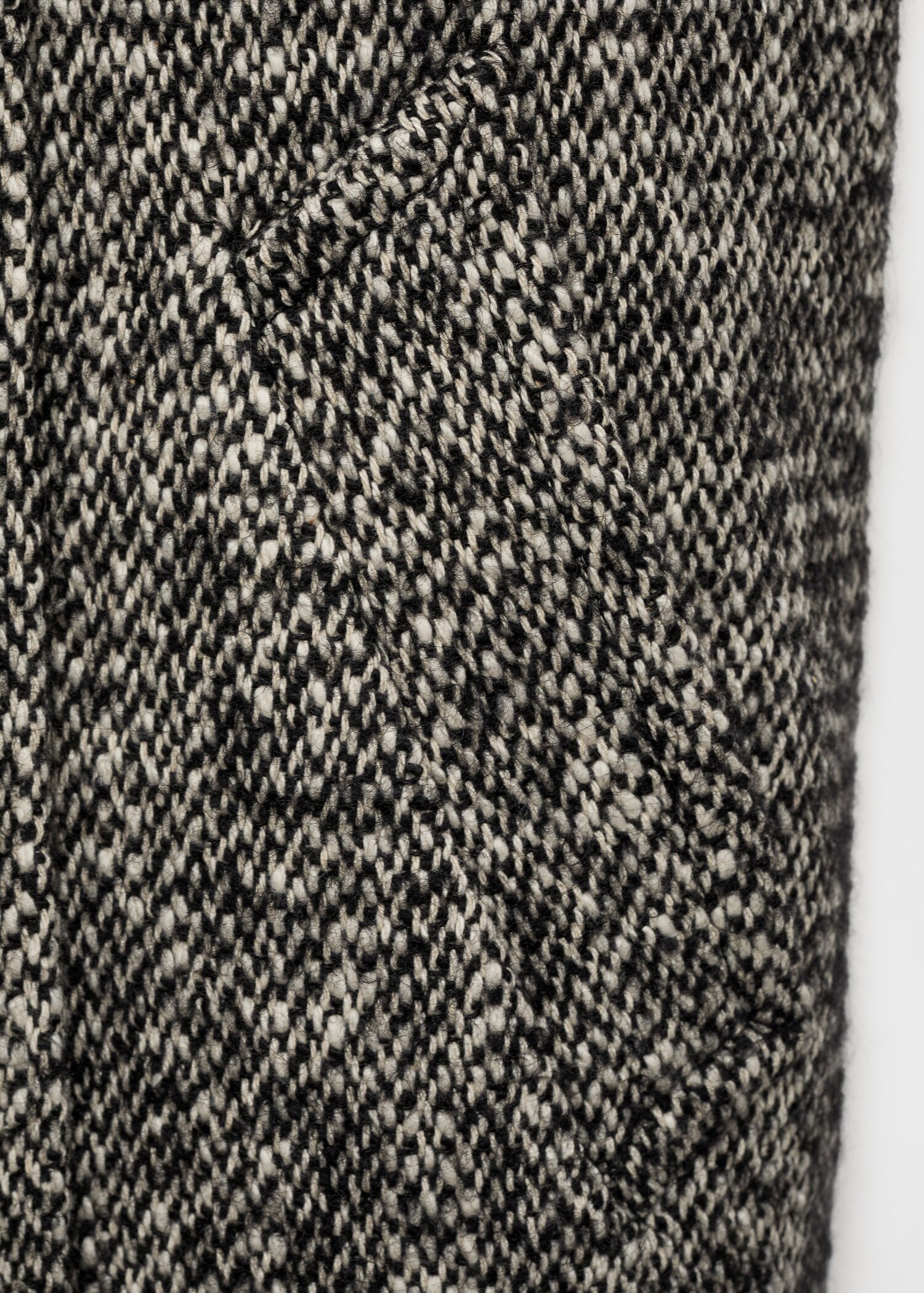 Gemêleerde double-breasted jas - Detail van het artikel 0