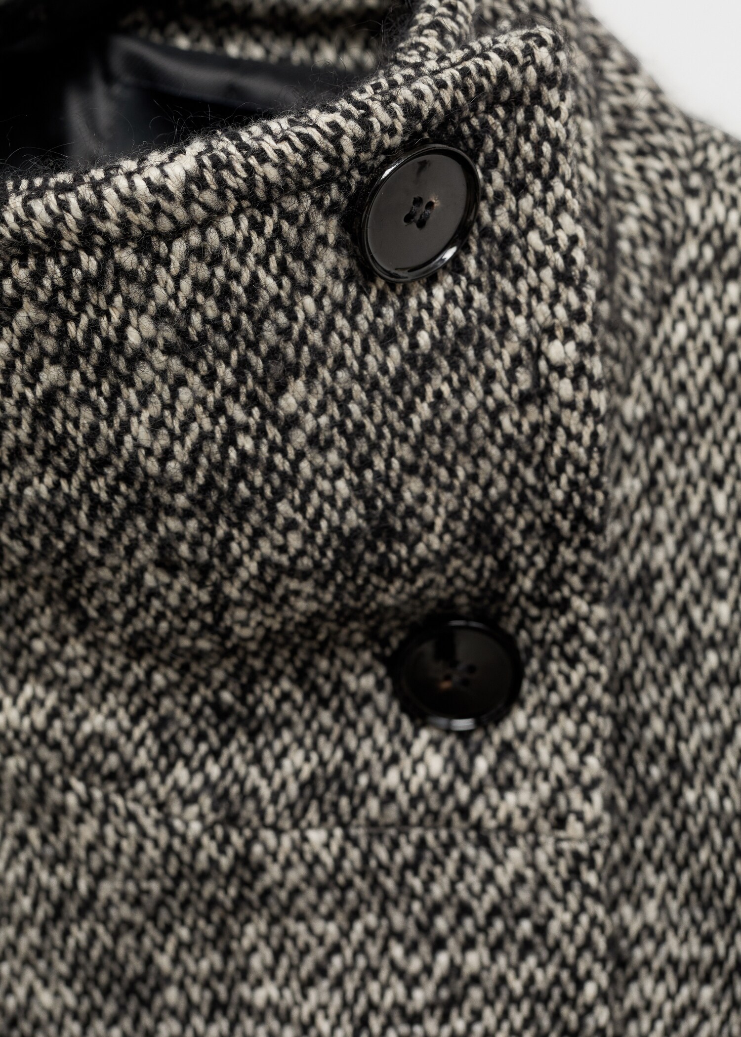 Gemêleerde double-breasted jas - Detail van het artikel 8