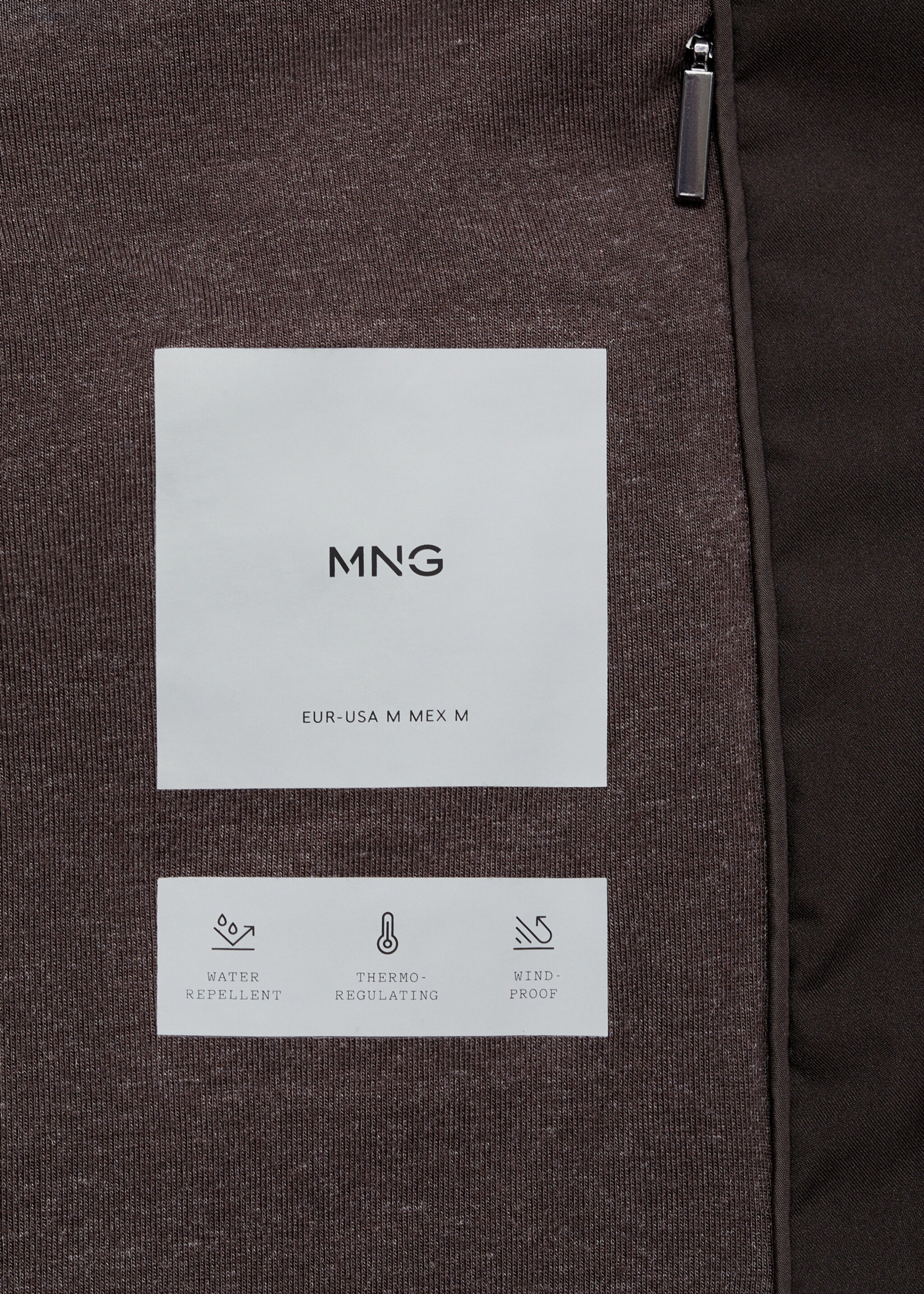 Water-repellent quilted gilet - Details of the article 0, Brown. Ref: 77047911-00.
