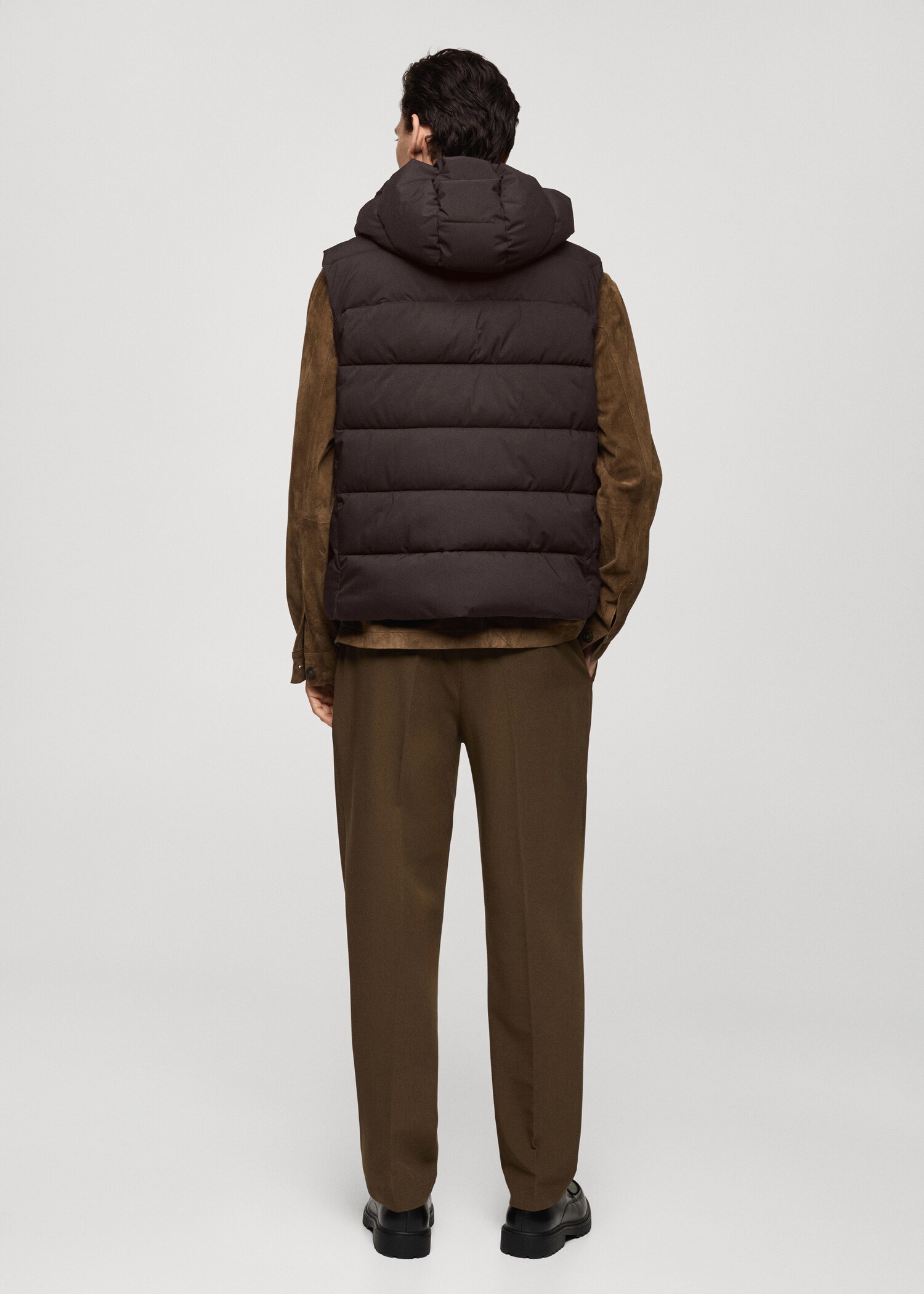 Water-repellent quilted gilet - Reverse of the article