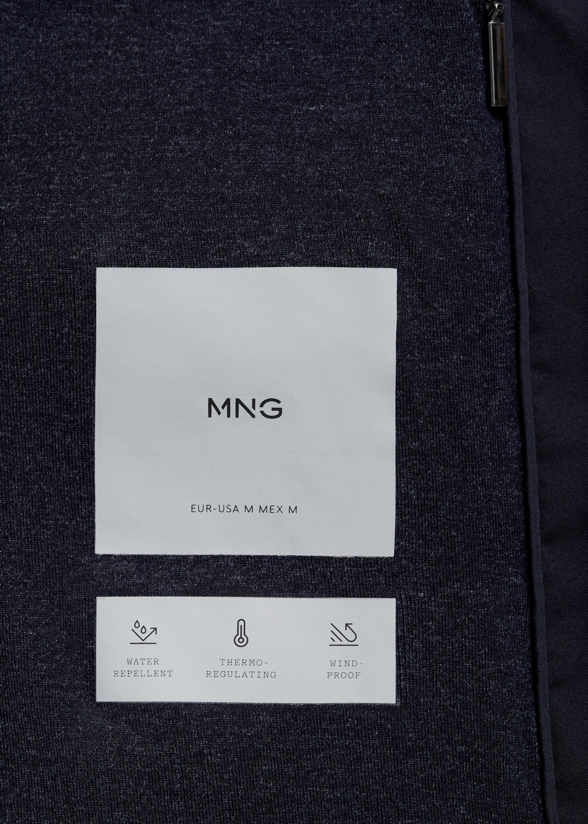 Chaleco acolchado water repellent - Detalle del artículo 0, Azul marino oscuro. Ref: 77047911-00.