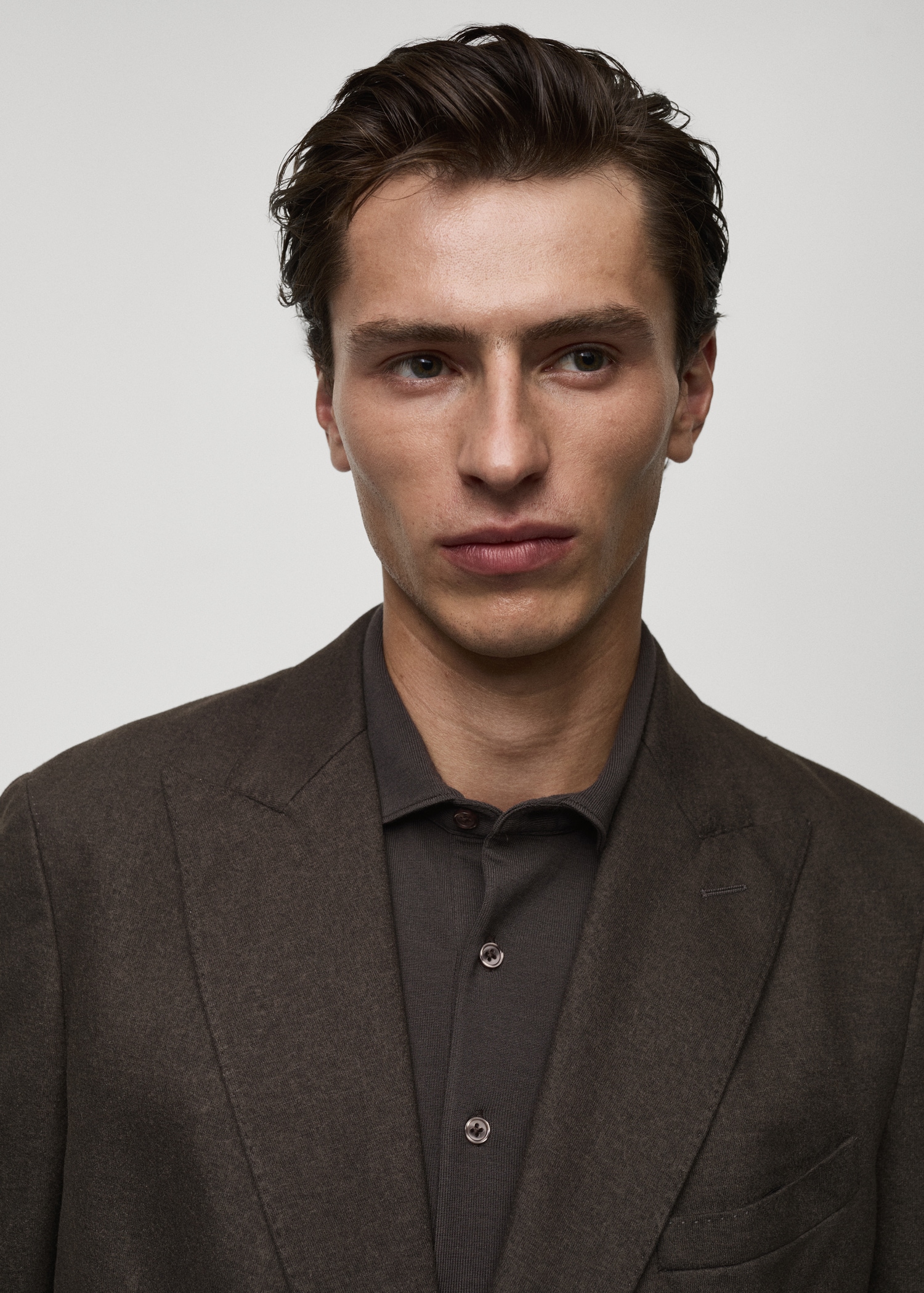 Veste croisée flanelle laine vierge Homme MANGO OUTLET Luxembourg