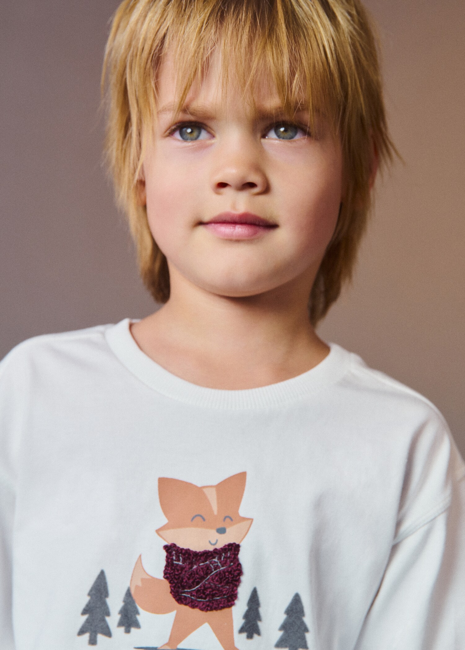 Embroidered detail cotton T-shirt - Details of the article 5