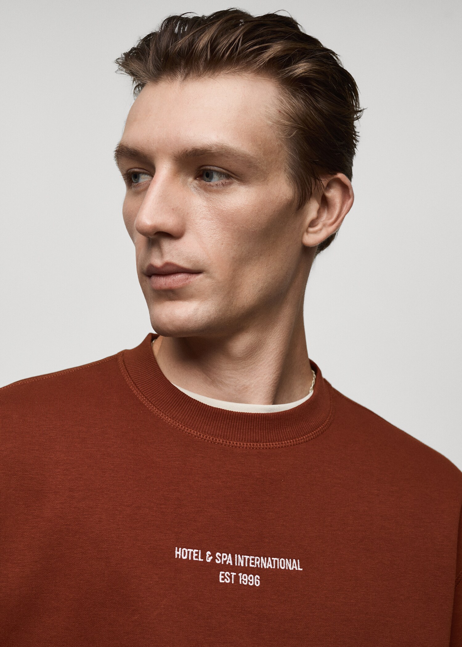 Relaxed-fit sweatshirt with text print - Details of the article 1