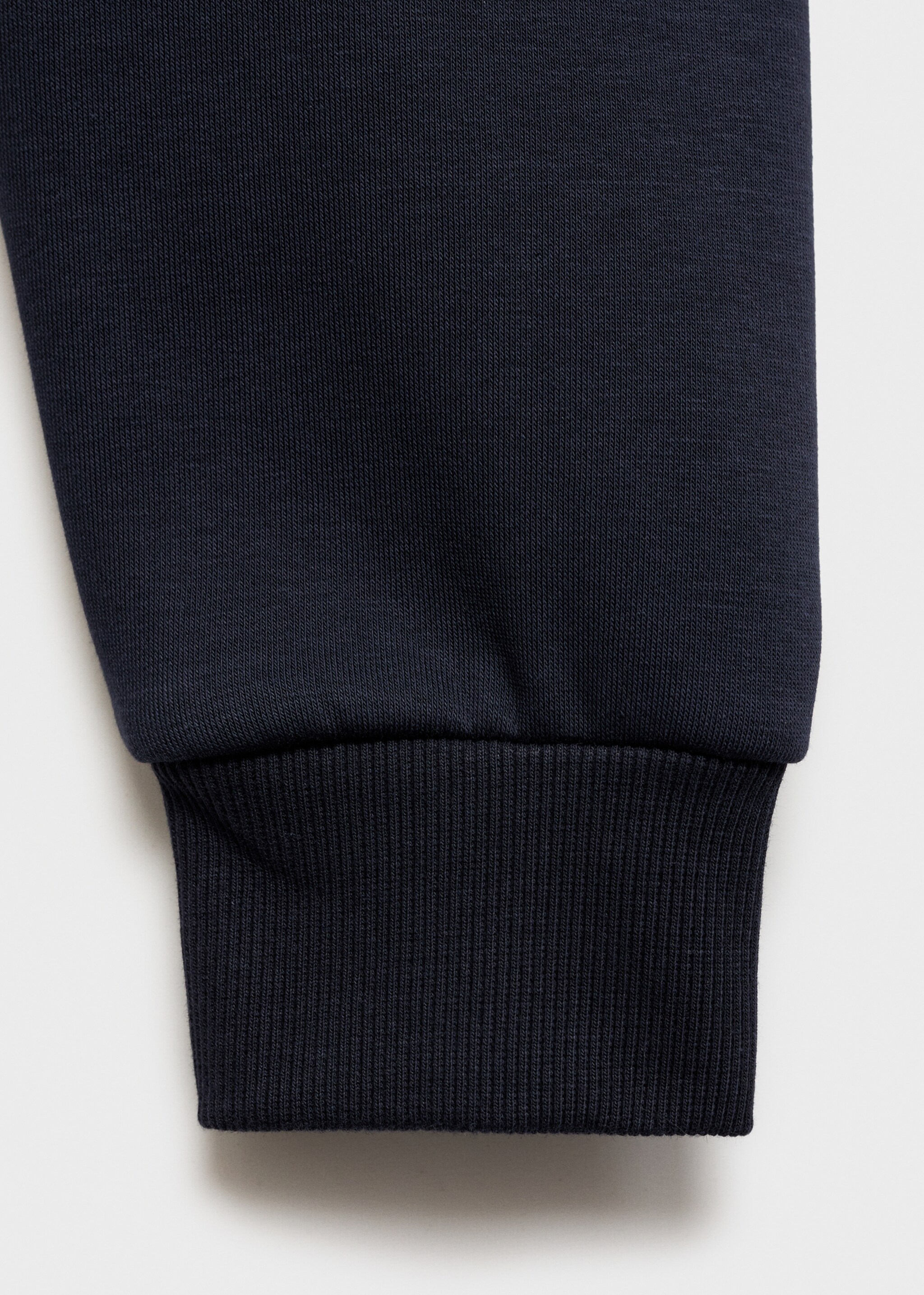 Baumwoll-Sweatshirt mit kombiniertem Printmuster - Detail des Artikels 0, Dunkles Marineblau. Ref: 77047923-00.