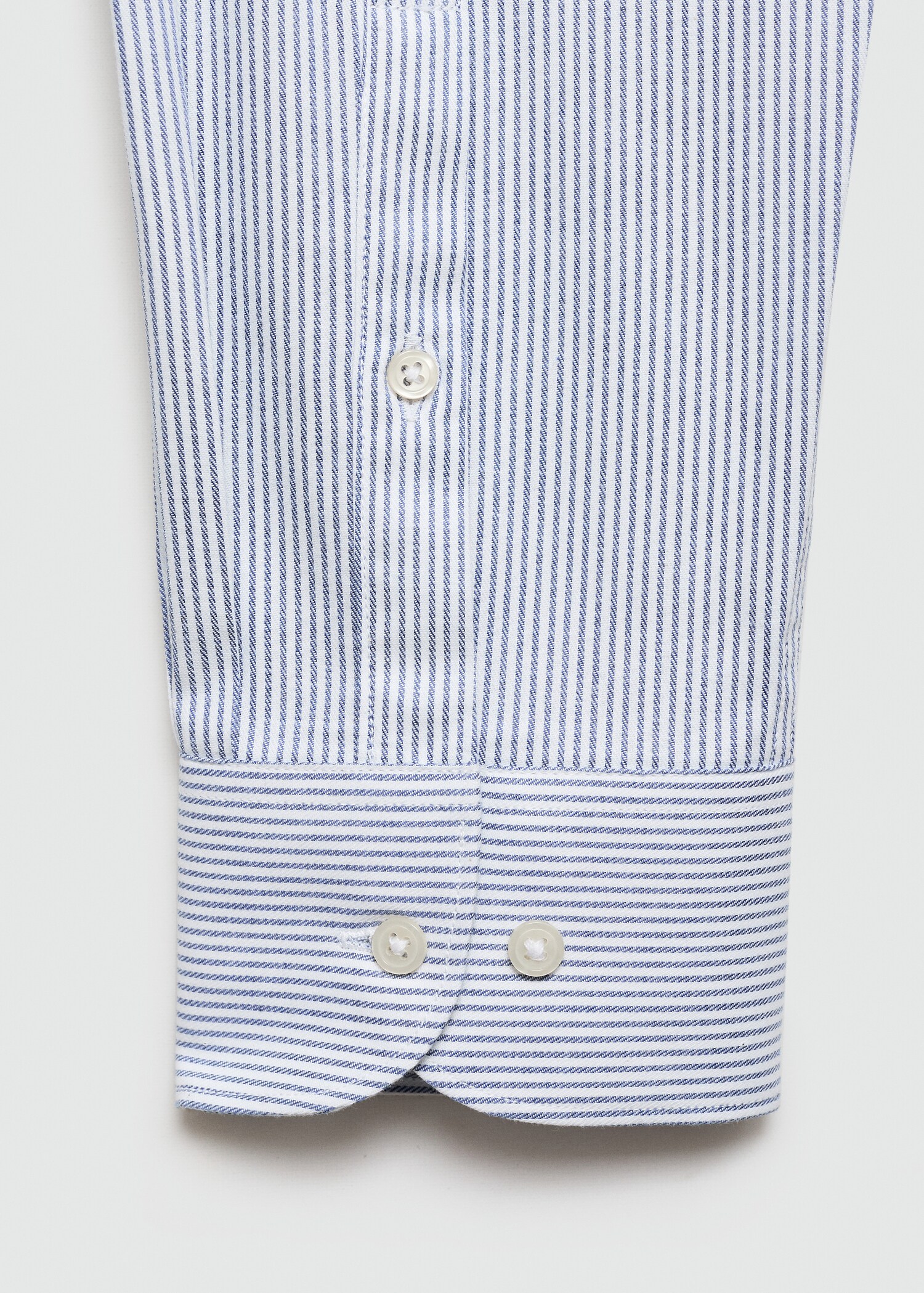 100% cotton flannel shirt with kodak stripes - Details of the article 0