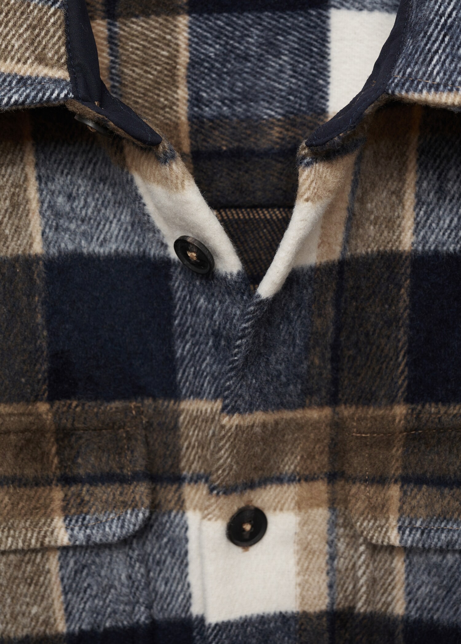 Check flannel overshirt - Details of the article 8