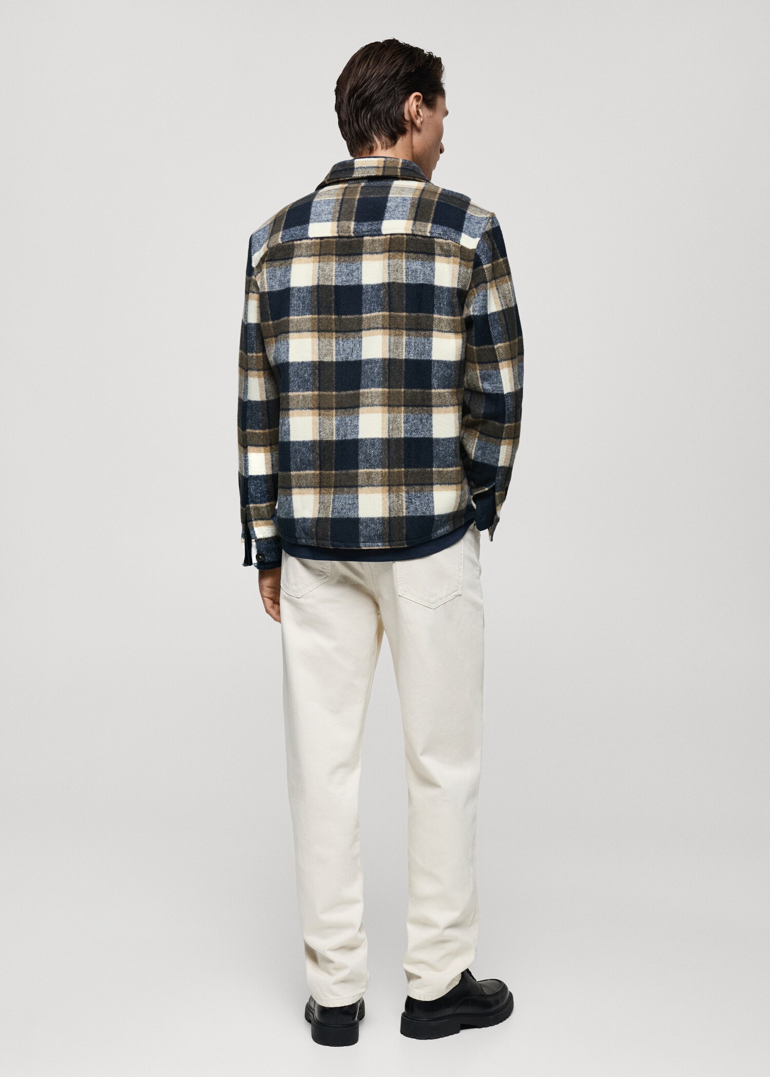 Check flannel overshirt - Reverse of the article