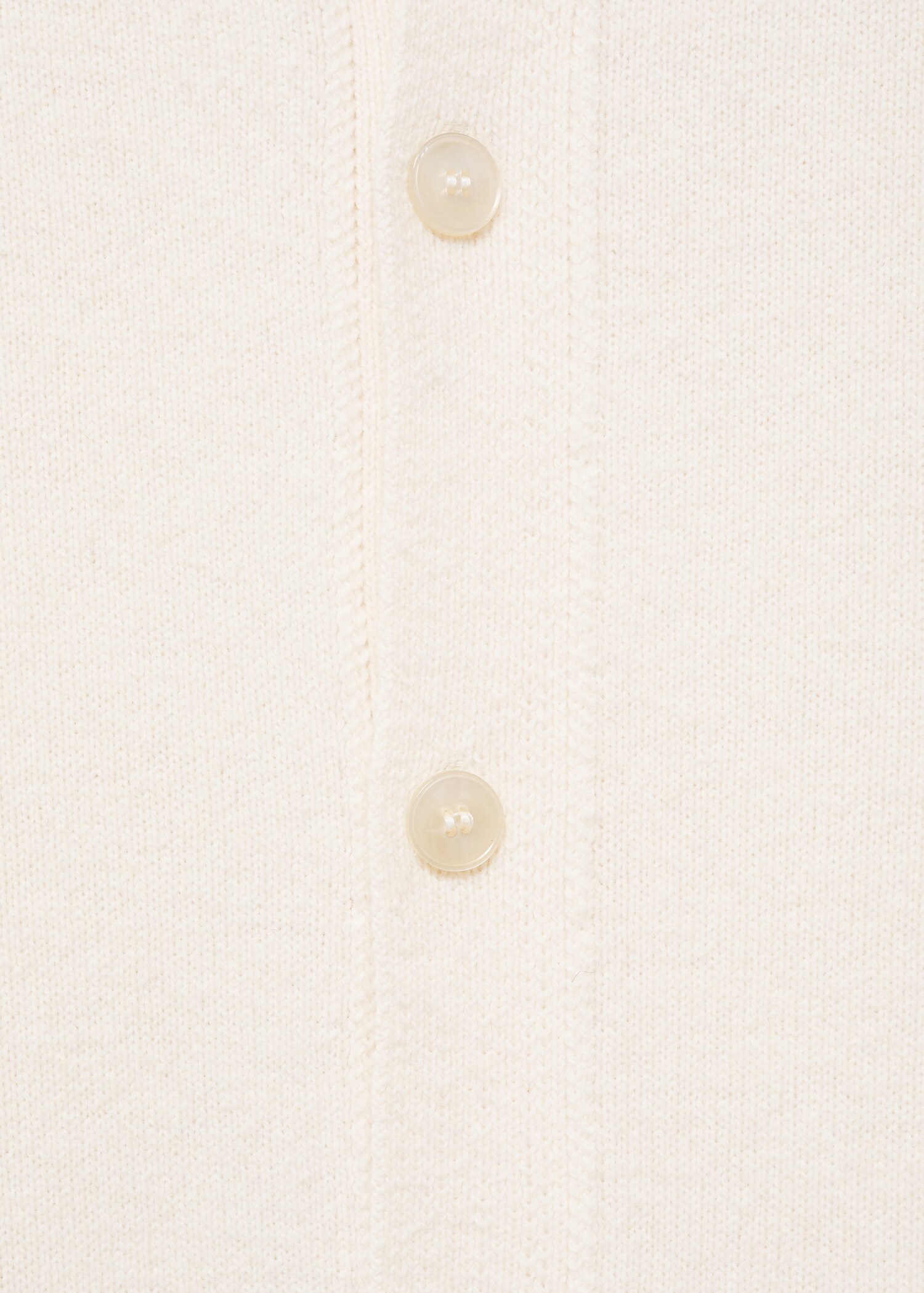 Rib-knit wool cardigan - Details of the article 0