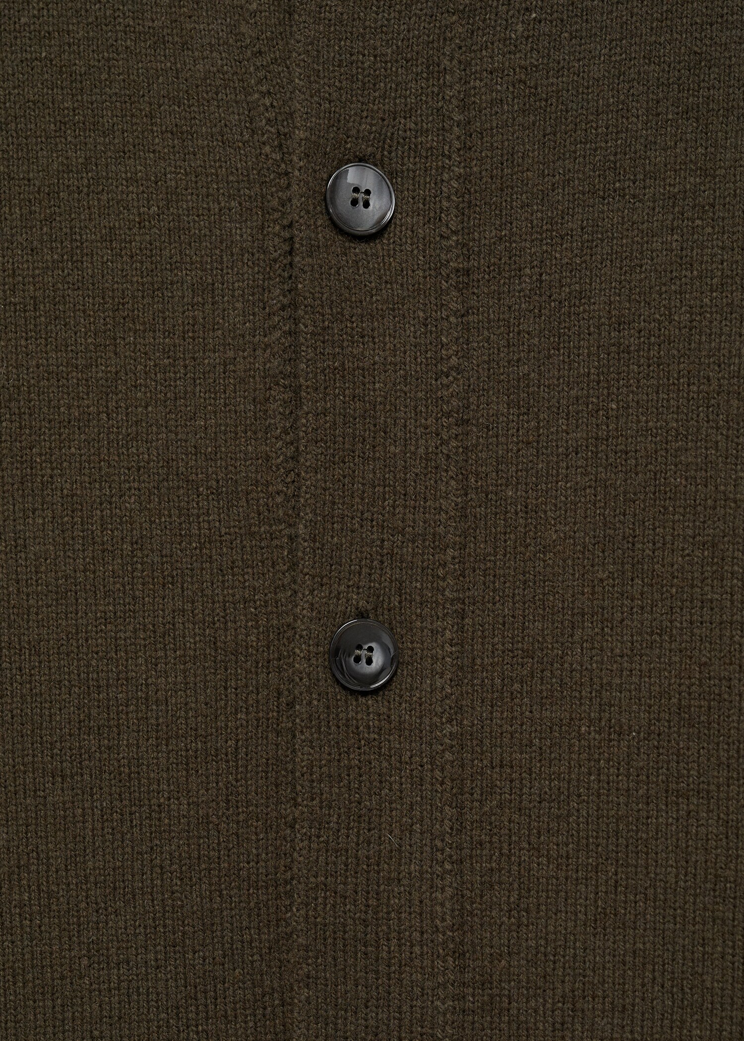 Rib-knit wool cardigan - Details of the article 0