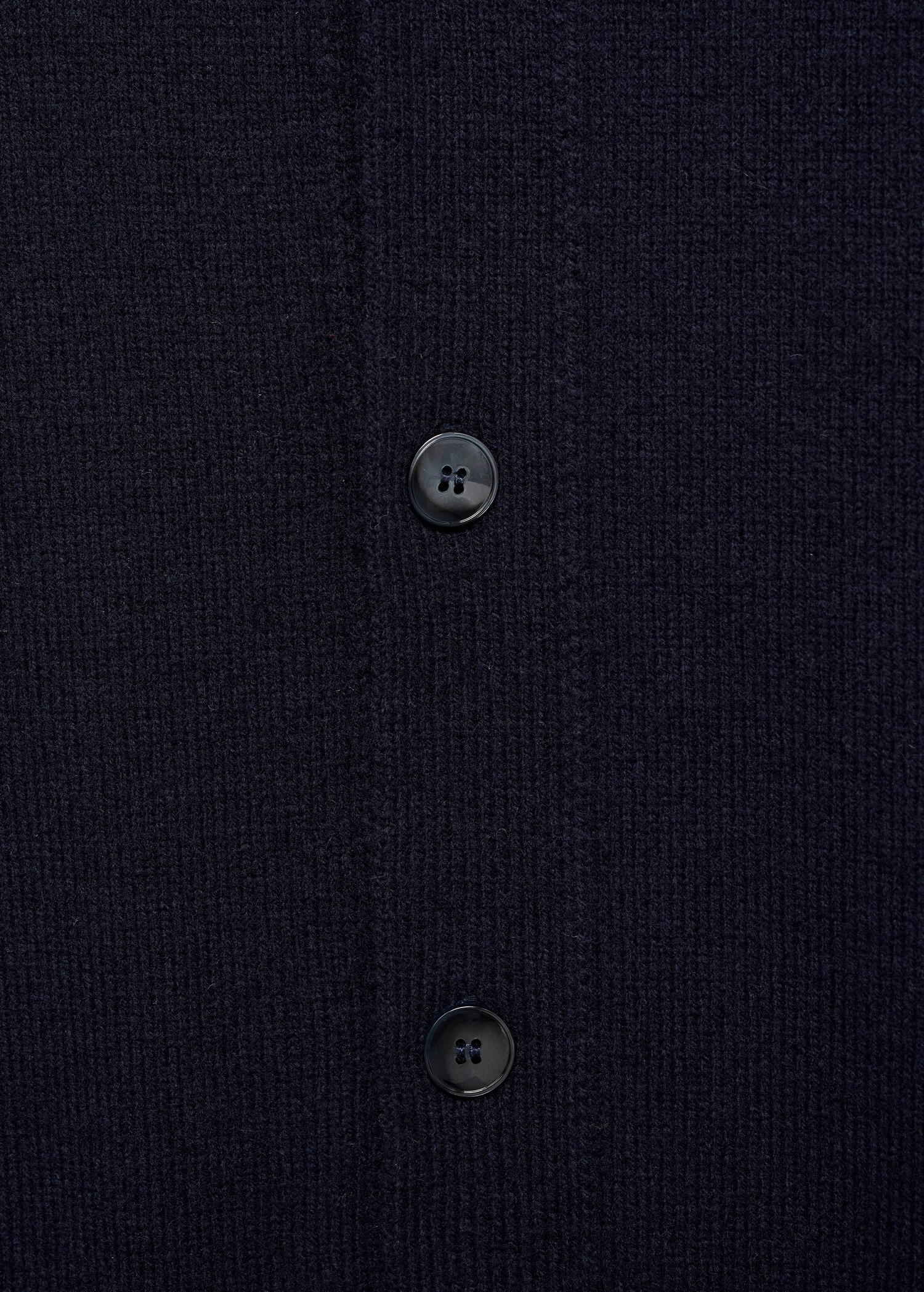 Rib-knit wool cardigan - Details of the article 0