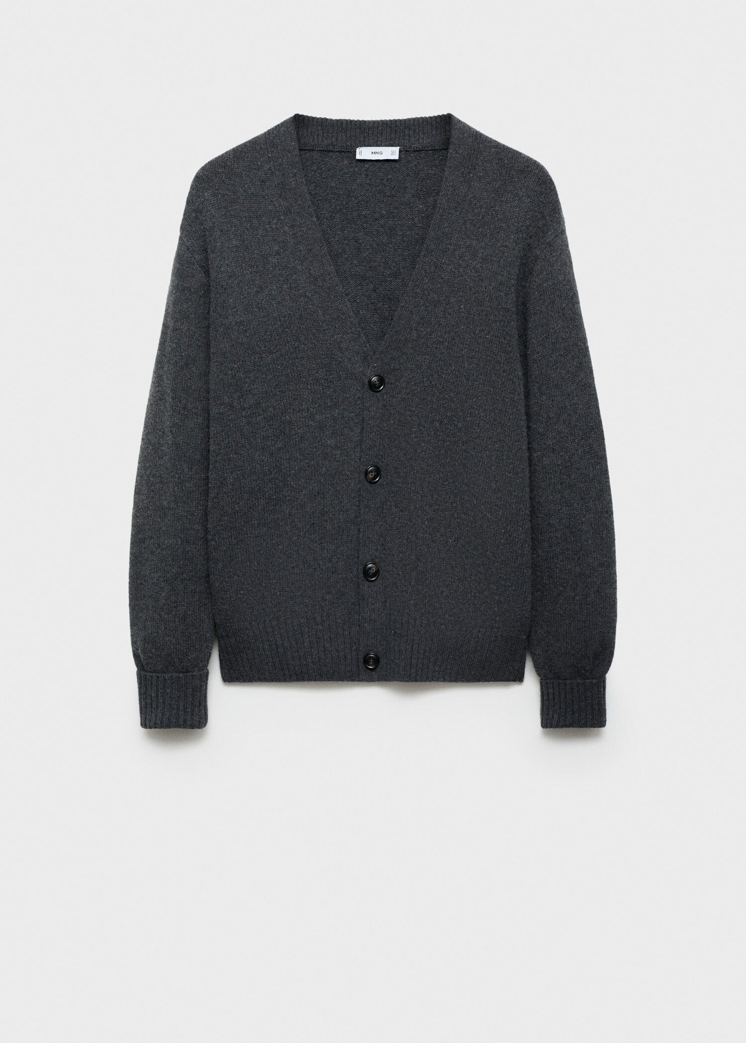 Medium-knit wool cardigan - Article without model