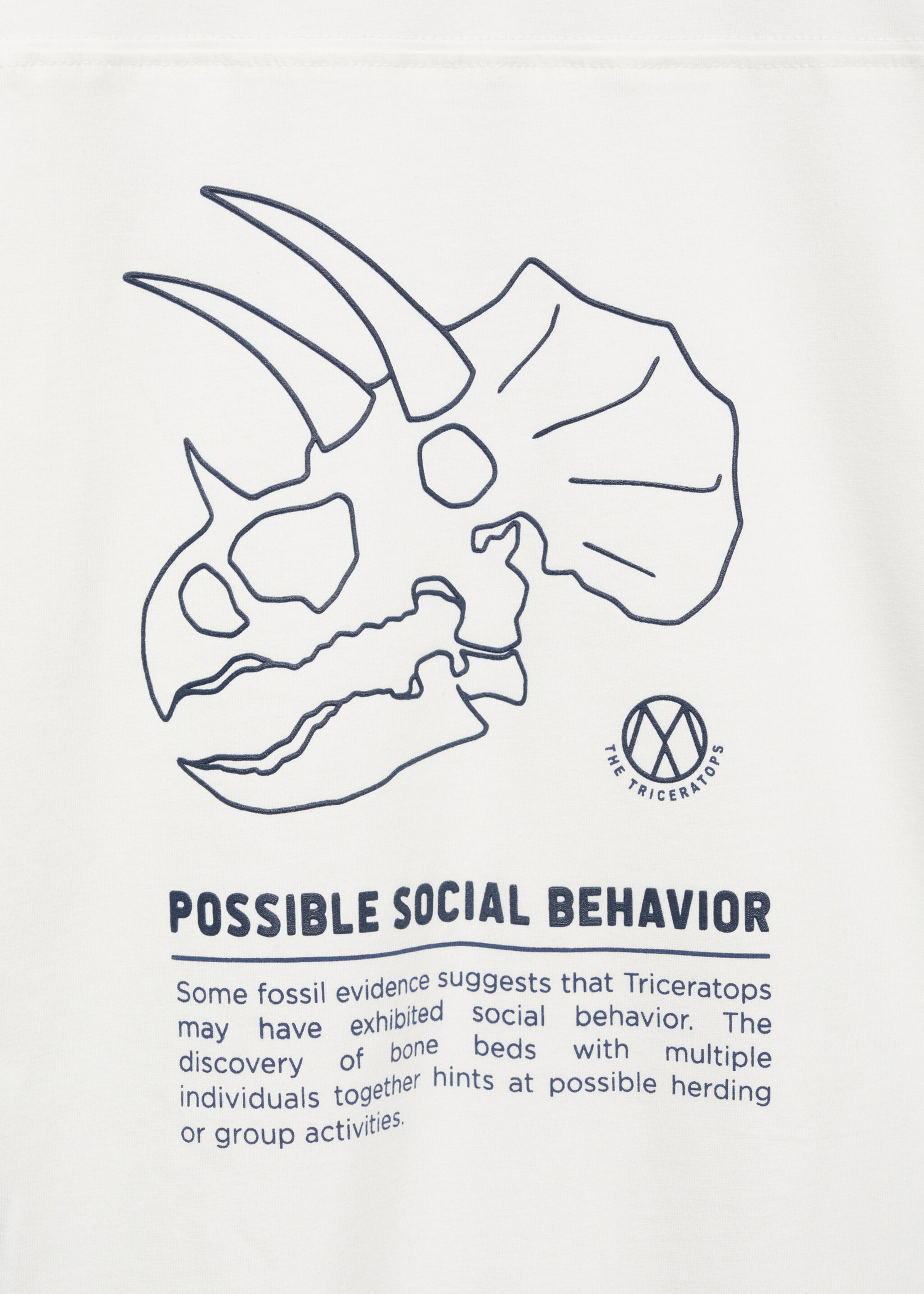 Printed long sleeve t-shirt - Details of the article 0, Off White. Ref: 77047930-00.