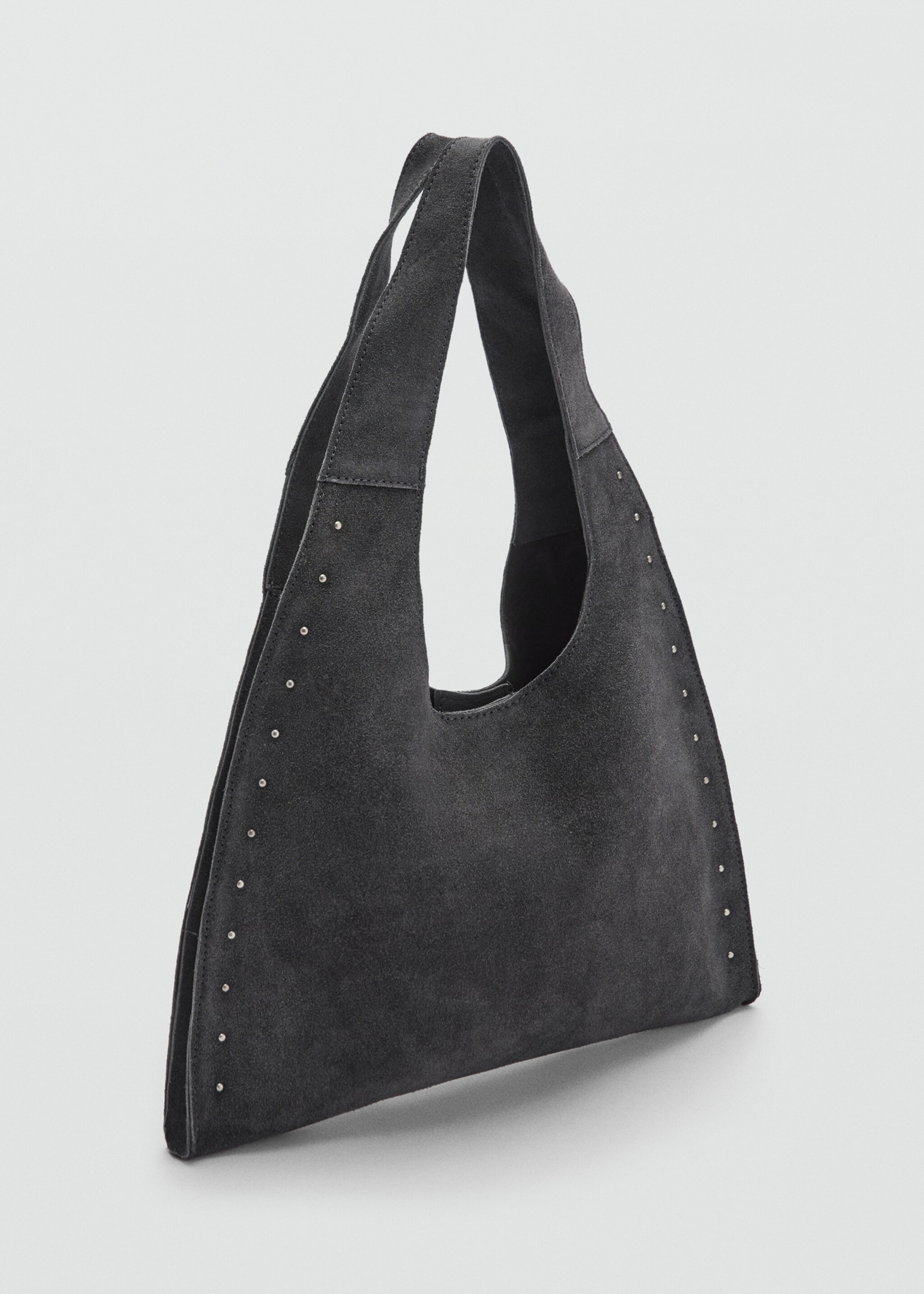 Stud leather bag - Medium plane