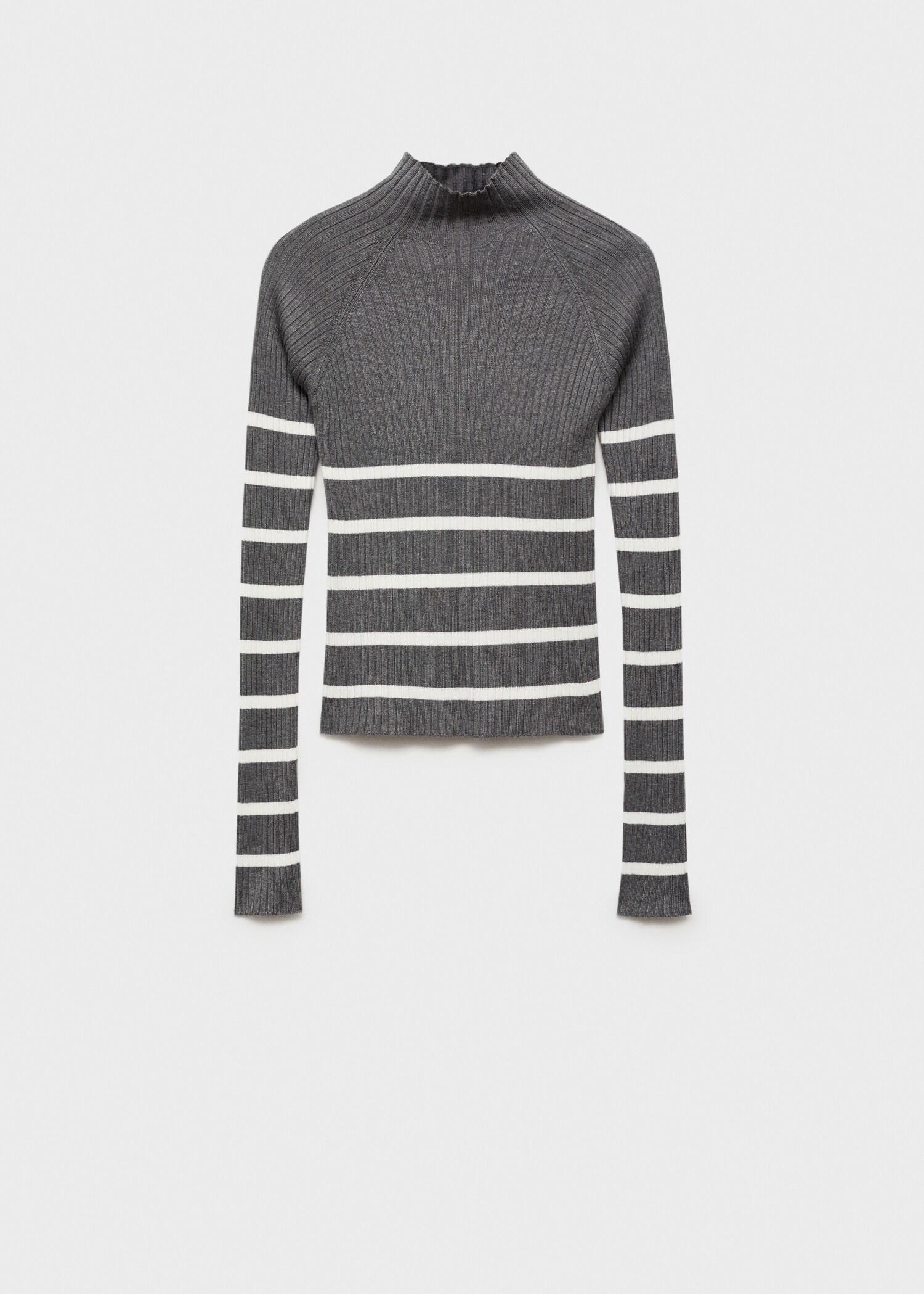 Ripp-Pullover mit Rollkragen - Artikel ohne Model
