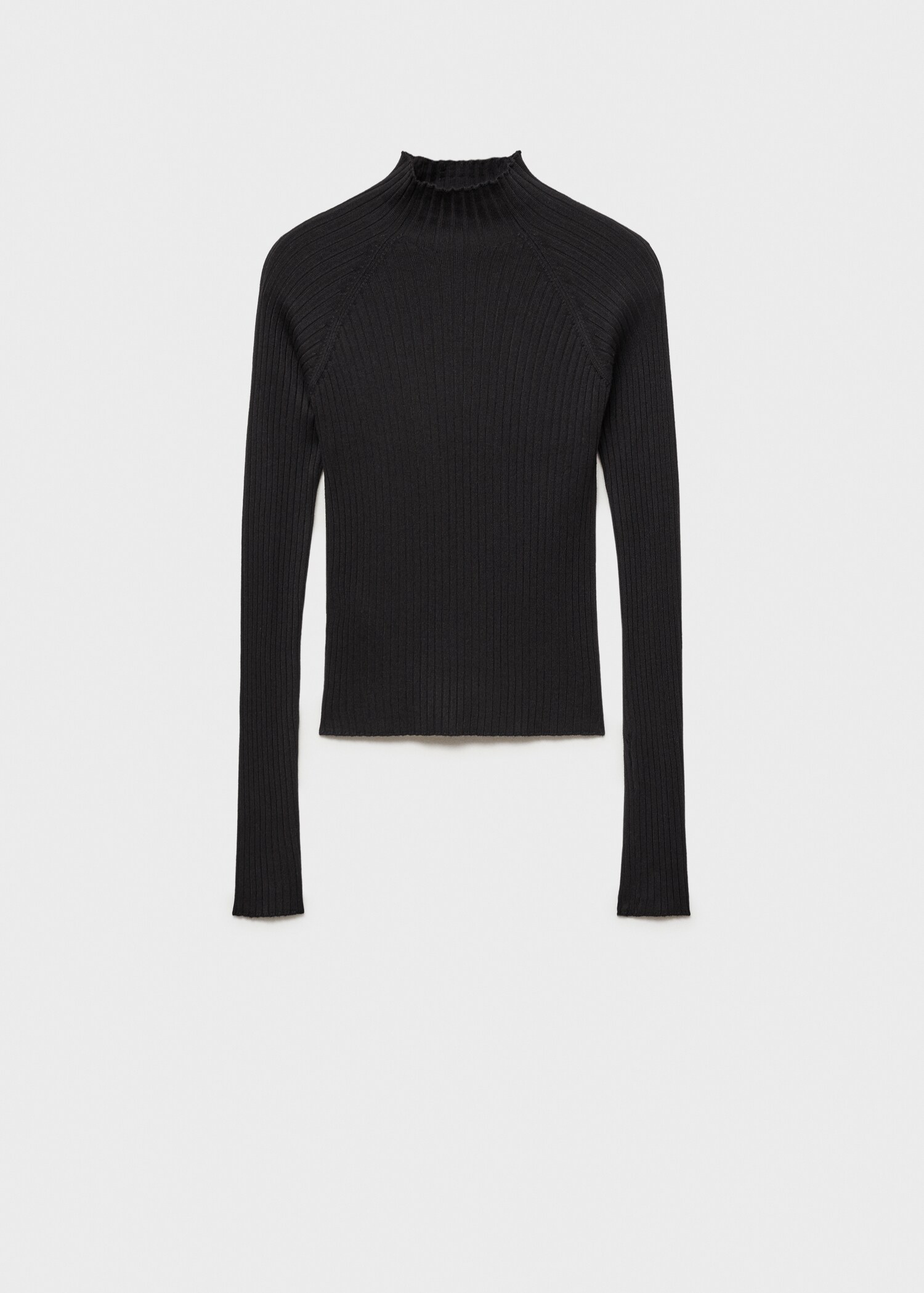 Ripp-Pullover mit Rollkragen - Artikel ohne Model
