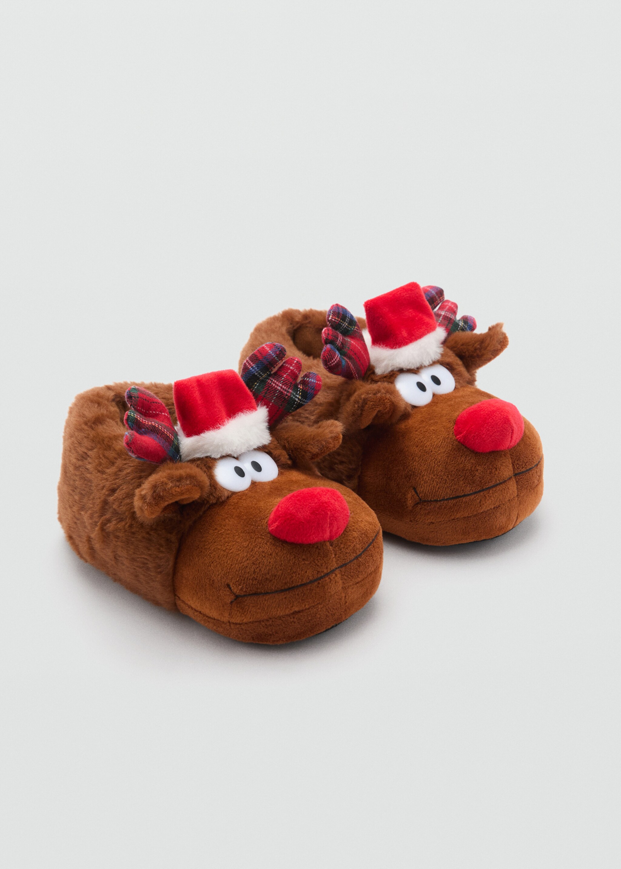 Reindeer slippers - Medium plane, Brown. Ref: 77048276-00.