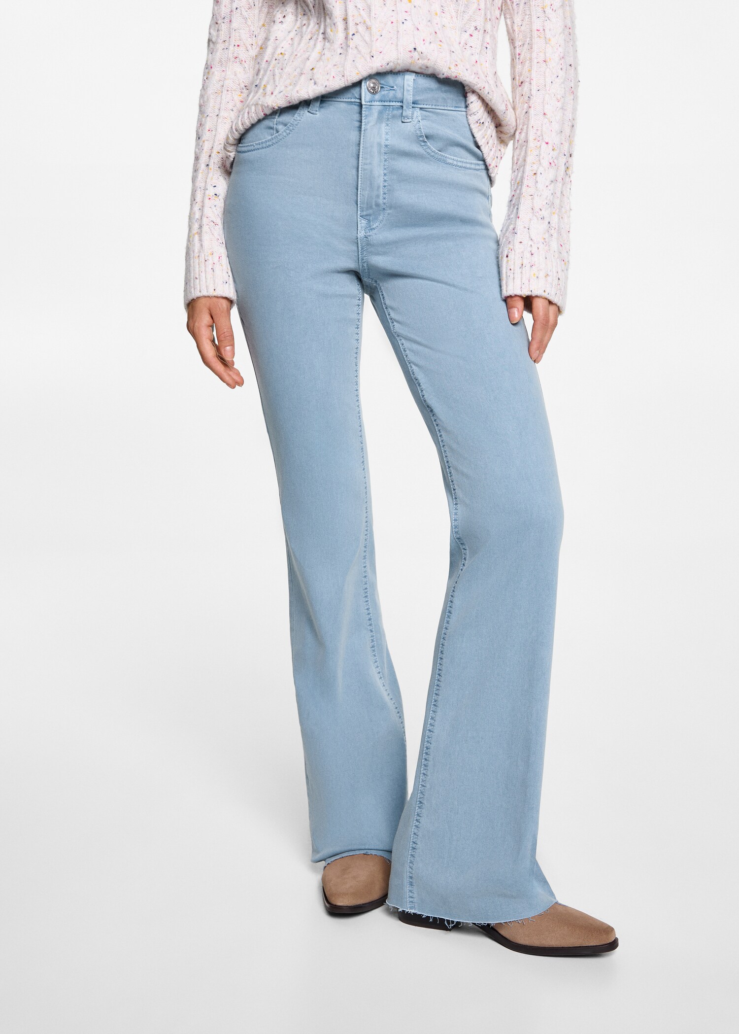 Flared trousers - Medium plane