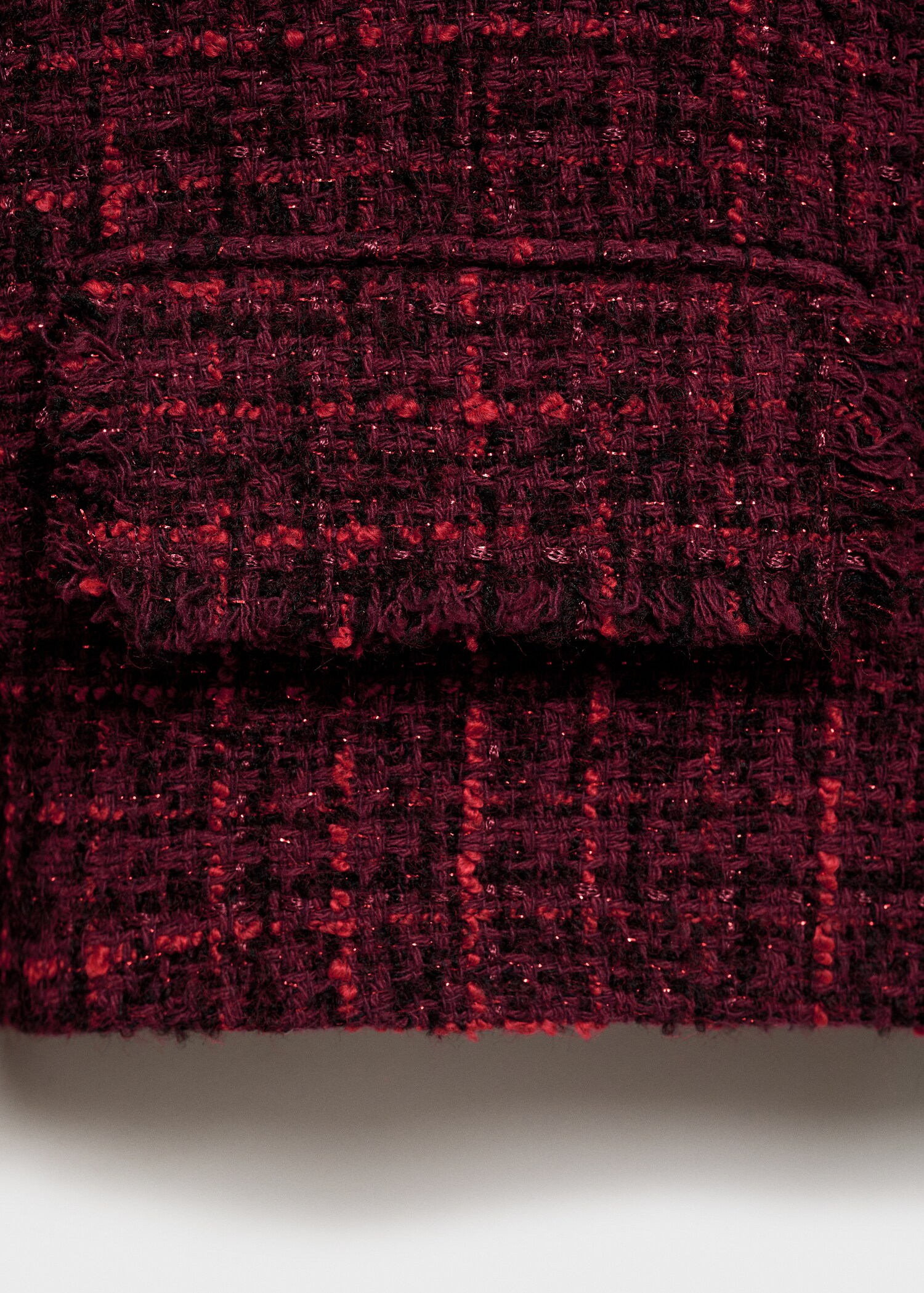 Tweed jacket with frayed ends - Details of the article 0