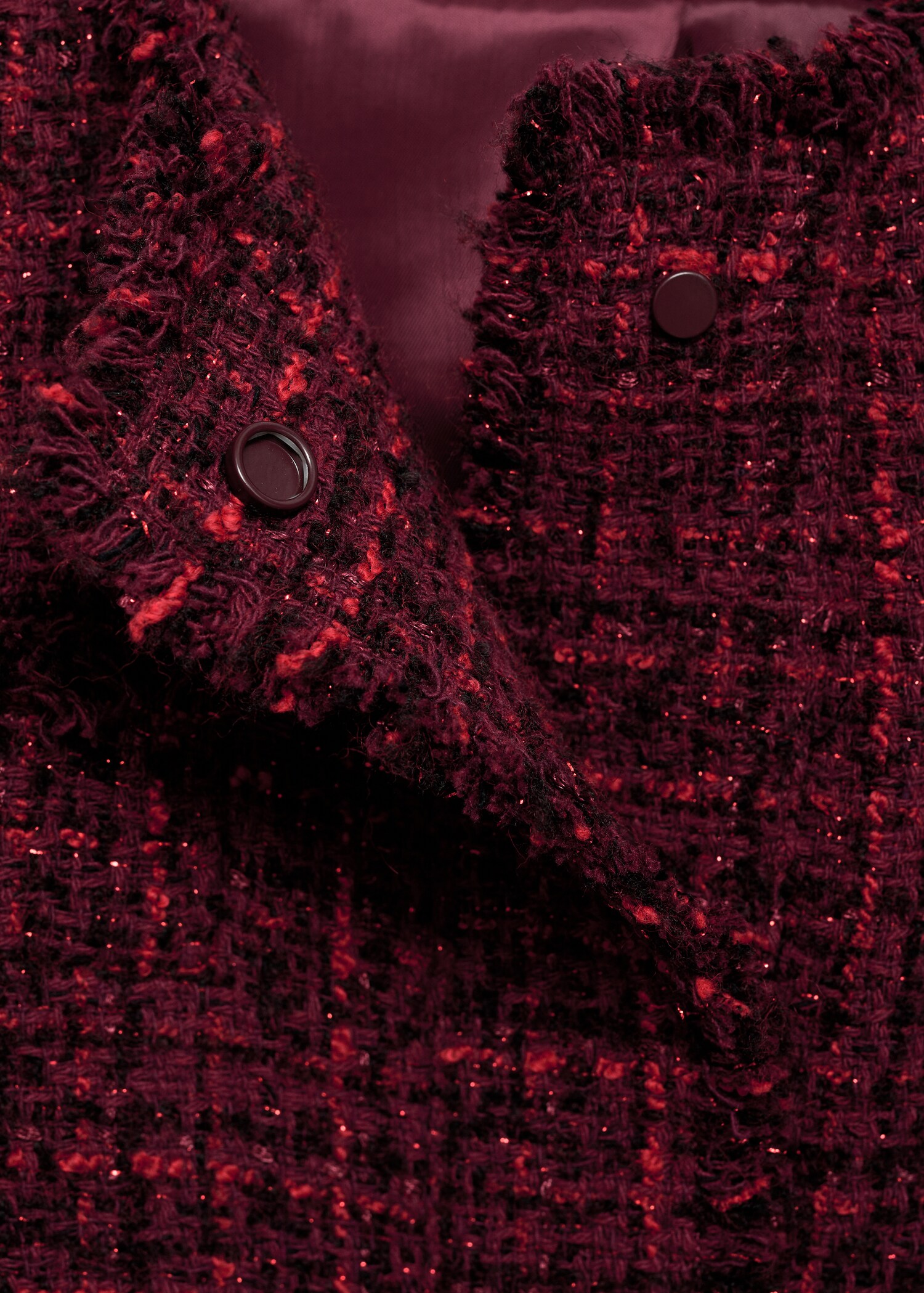 Tweed jacket with frayed ends - Details of the article 8