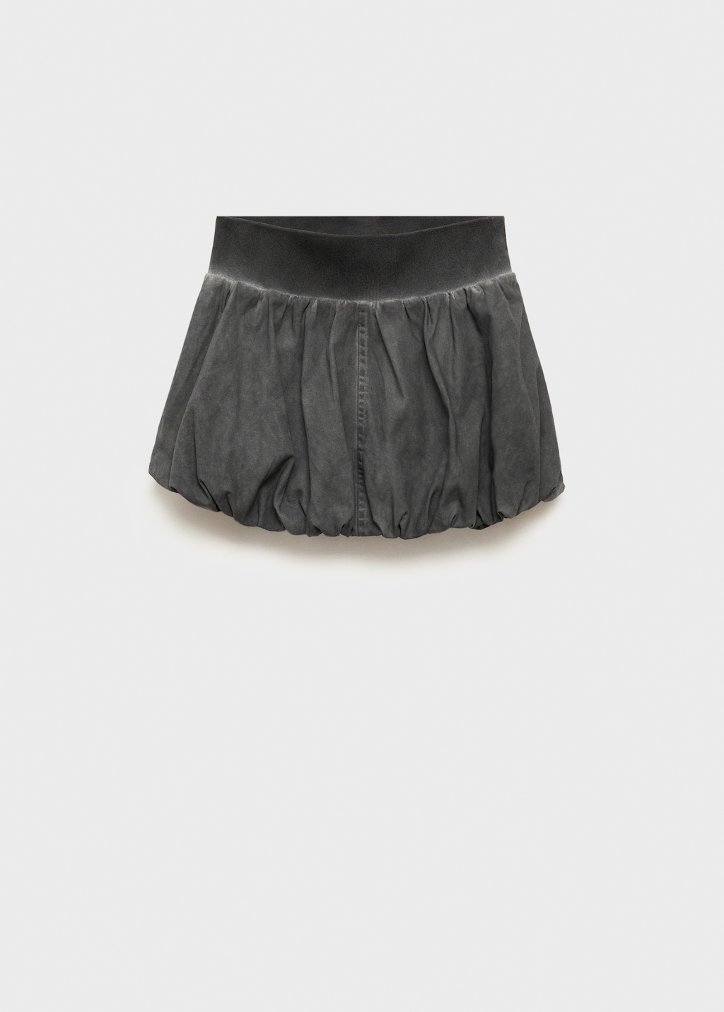 Washed-effect balloon mini-skirt - Women | MANGO OUTLET USA