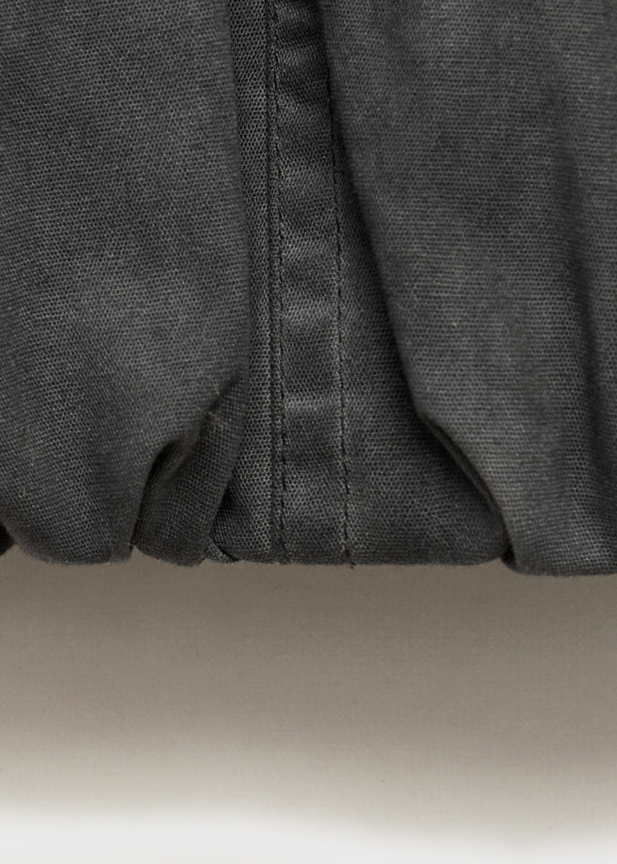 Balloon minirok met verwassen effect - Detail van het artikel 0, Grijs. Ref: 77048633-00.