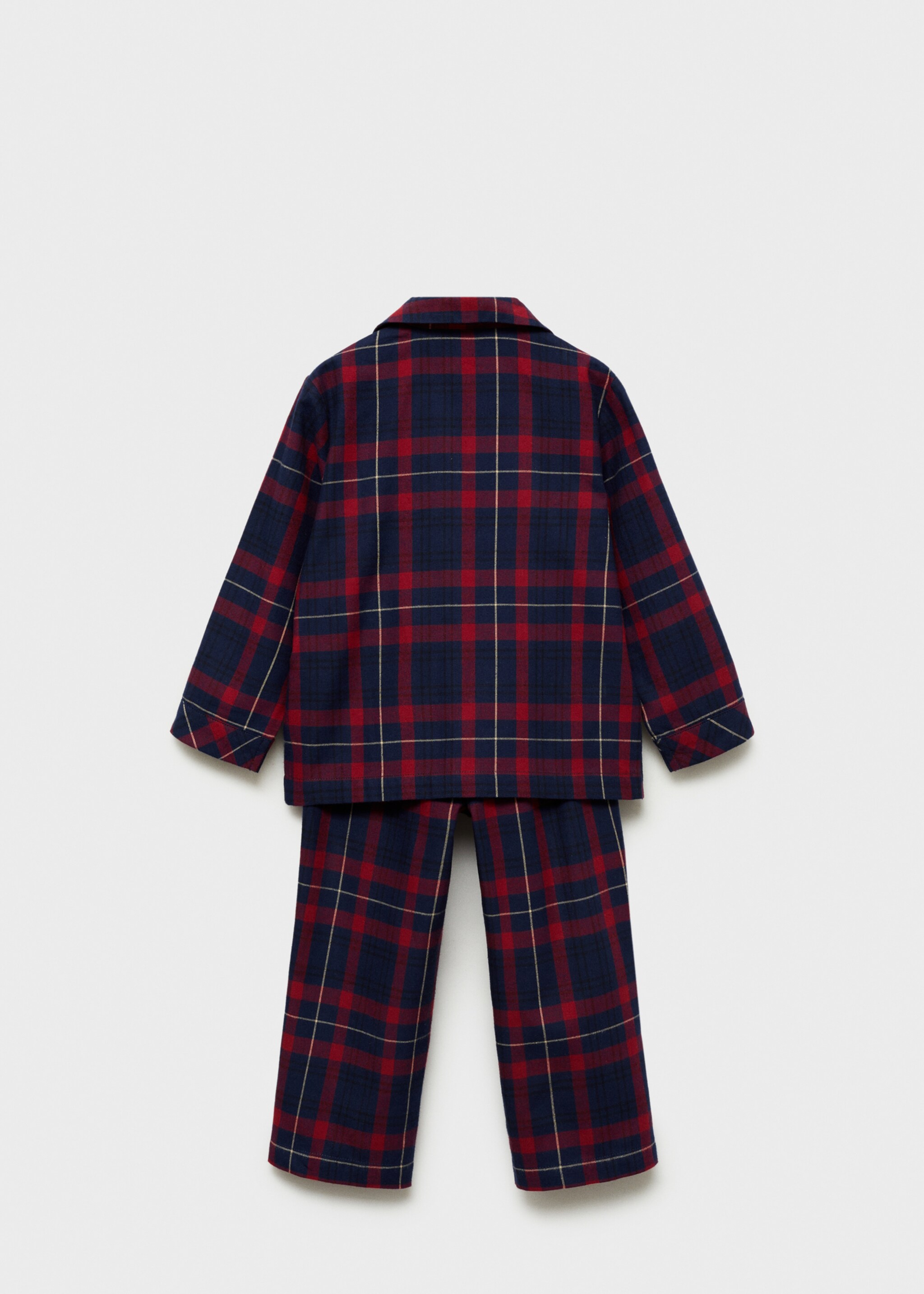Lange kerstpyjama - Achterkant van het artikel