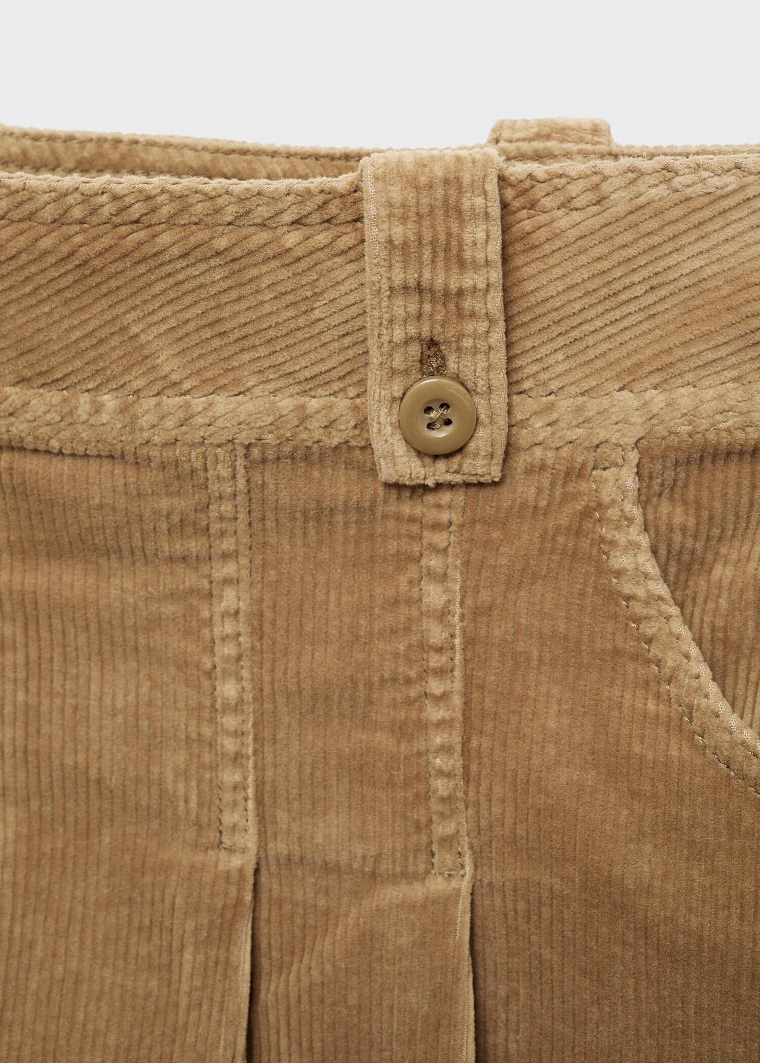 Corduroy pleated mini-skirt - Details of the article 8