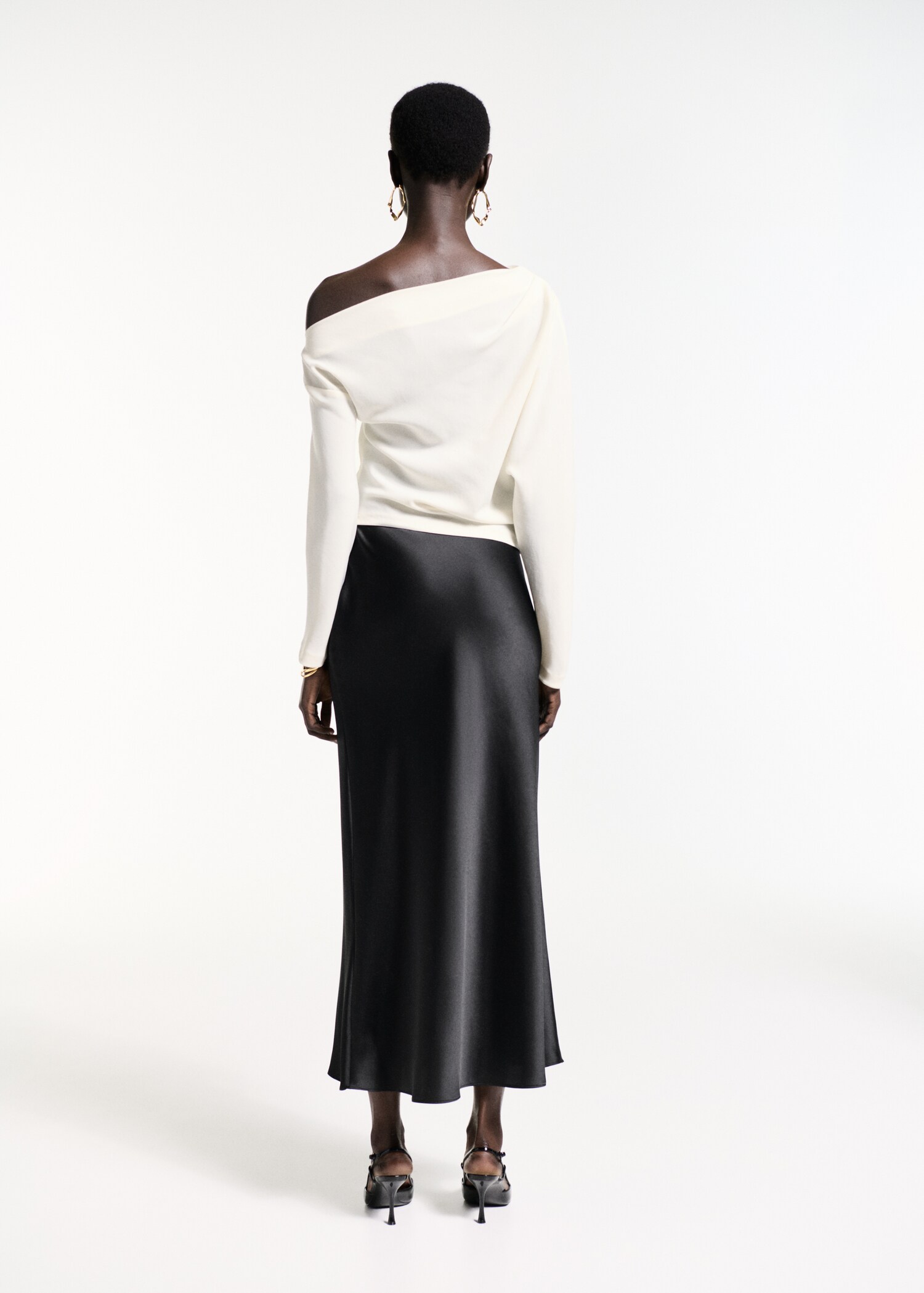 Blouse asymétrique détail froncé - Verso de l’article