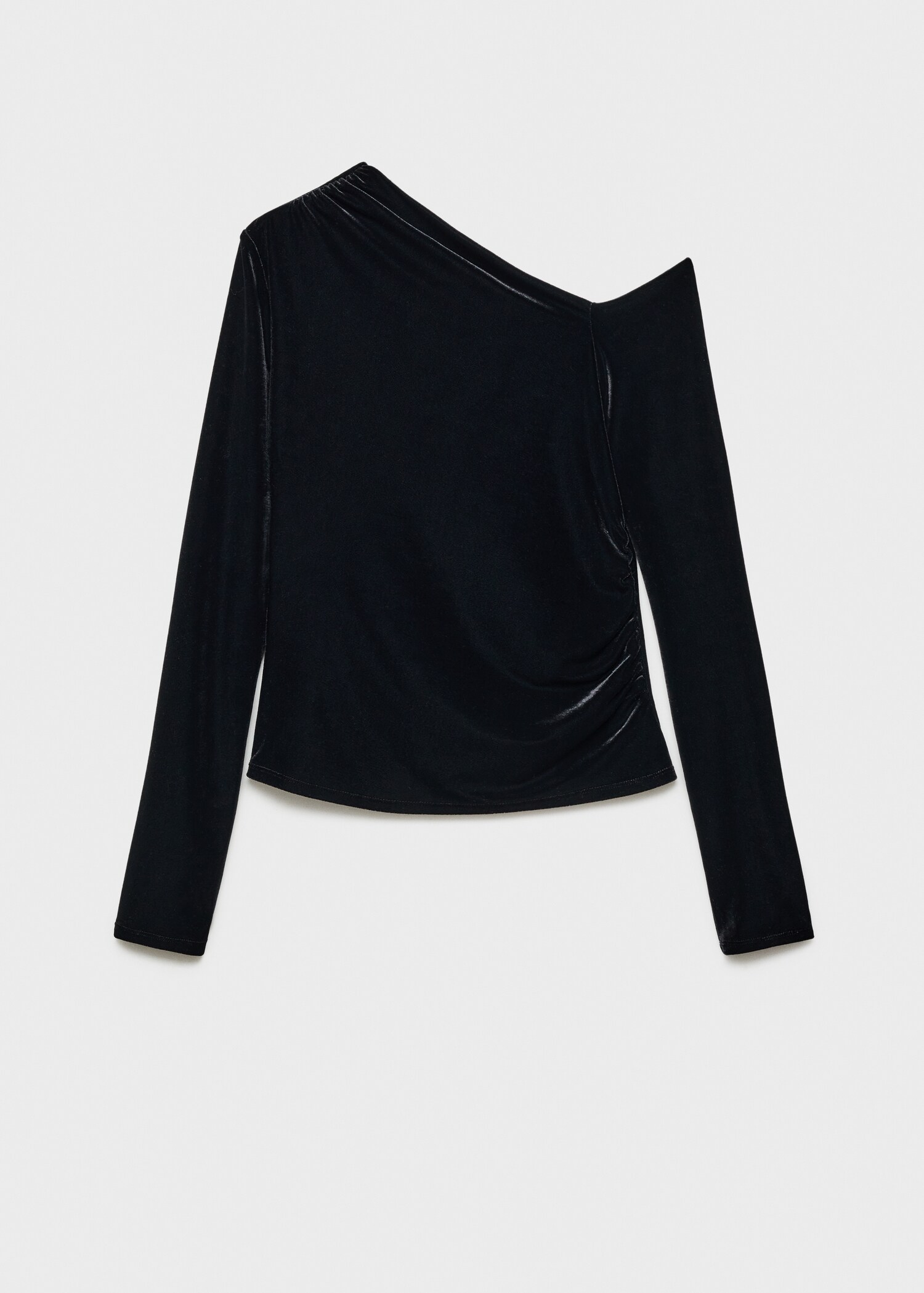 Asymmetric velvet top - Article without model