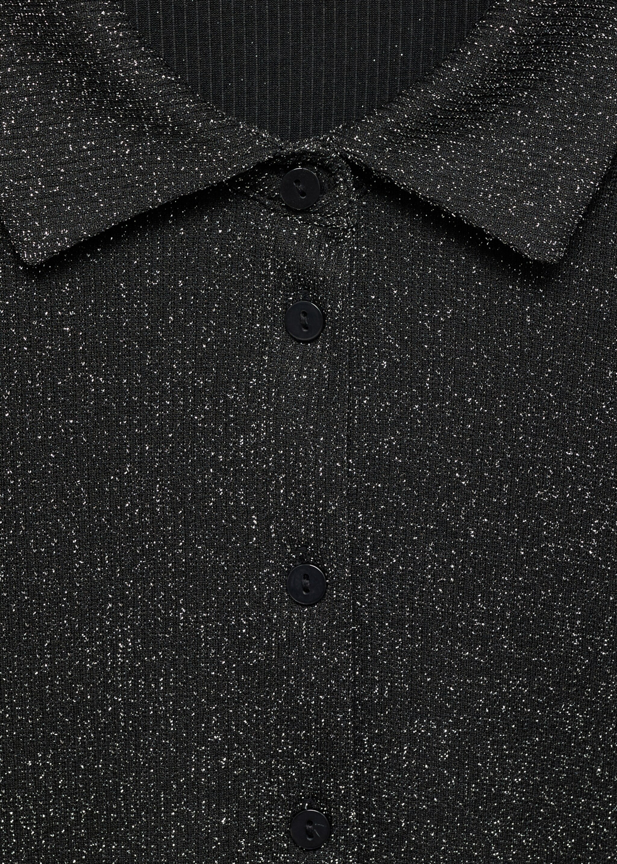 Camisa punt lúrex - Detall de l'article 8, Gris. Ref: 77049061-00.