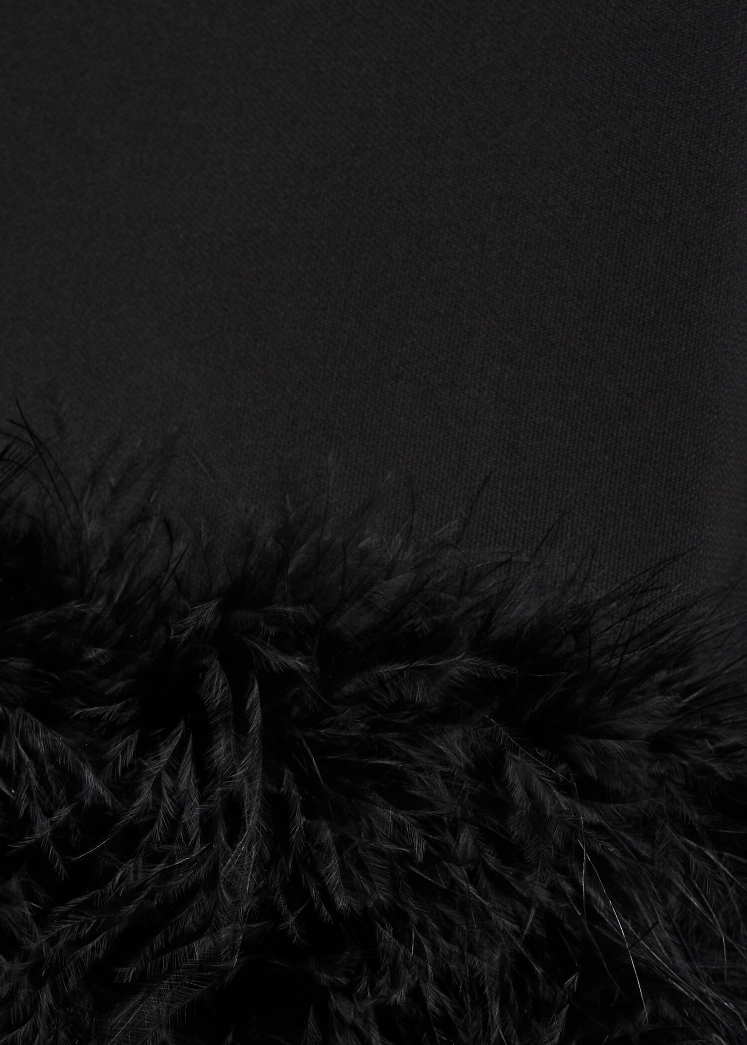 Cropped trousers with feather detail - Details of the article 0