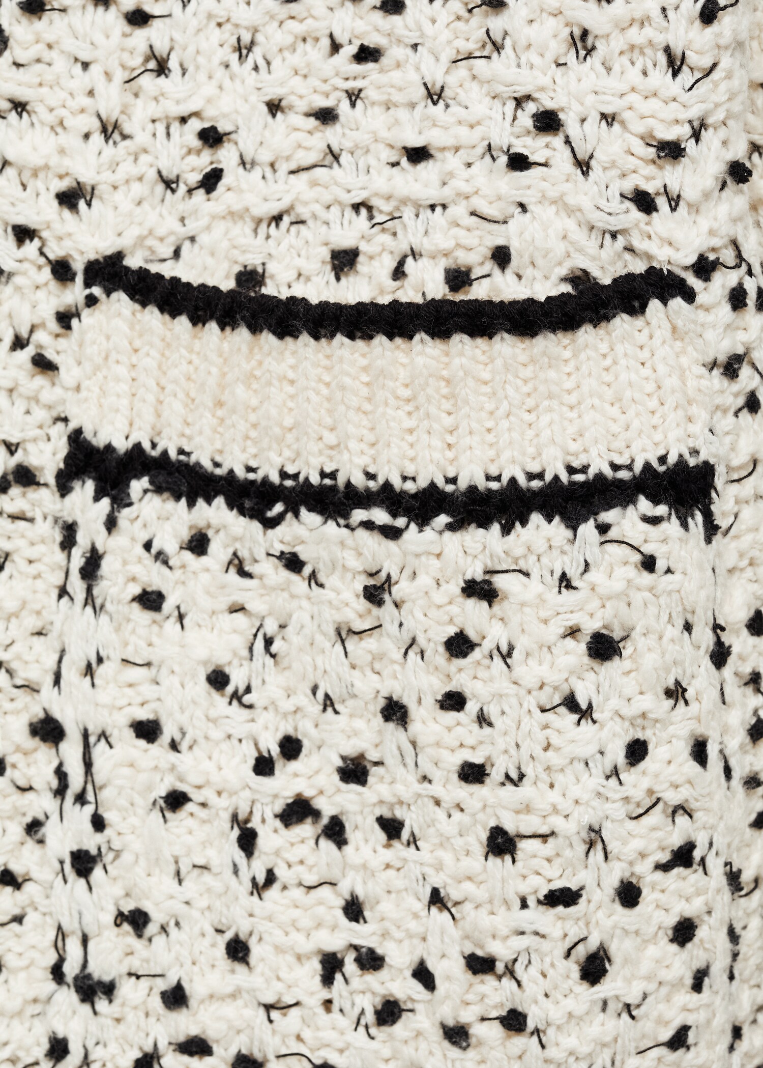 Flecked oversize cardigan - Details of the article 0