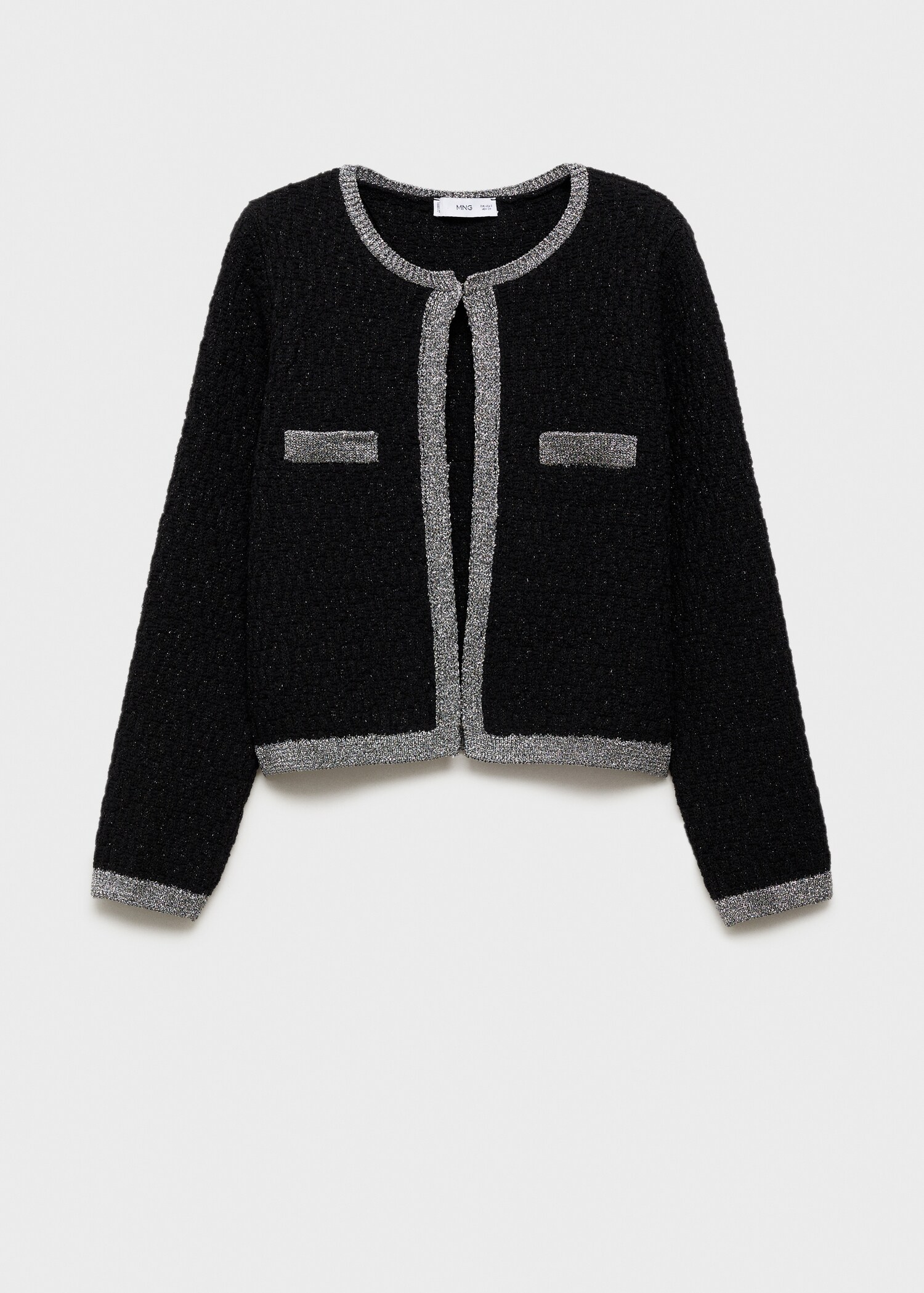 Strickjacke mit Lurexdetail - Artikel ohne Model