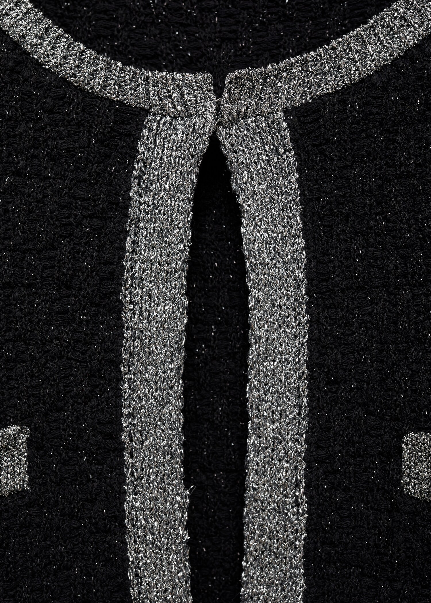 Strickjacke mit Lurexdetail - Detail des Artikels 8