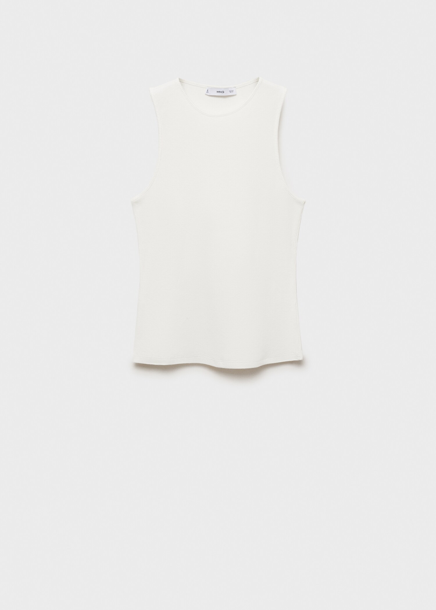 Ribbed cotton top - Article without model