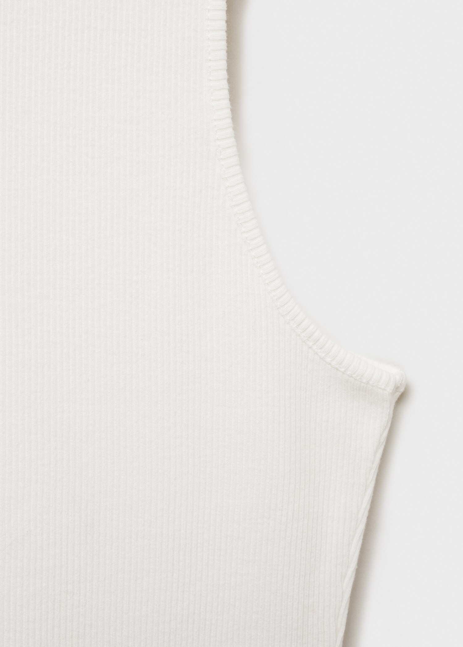 Ribbed cotton top - Details of the article 0