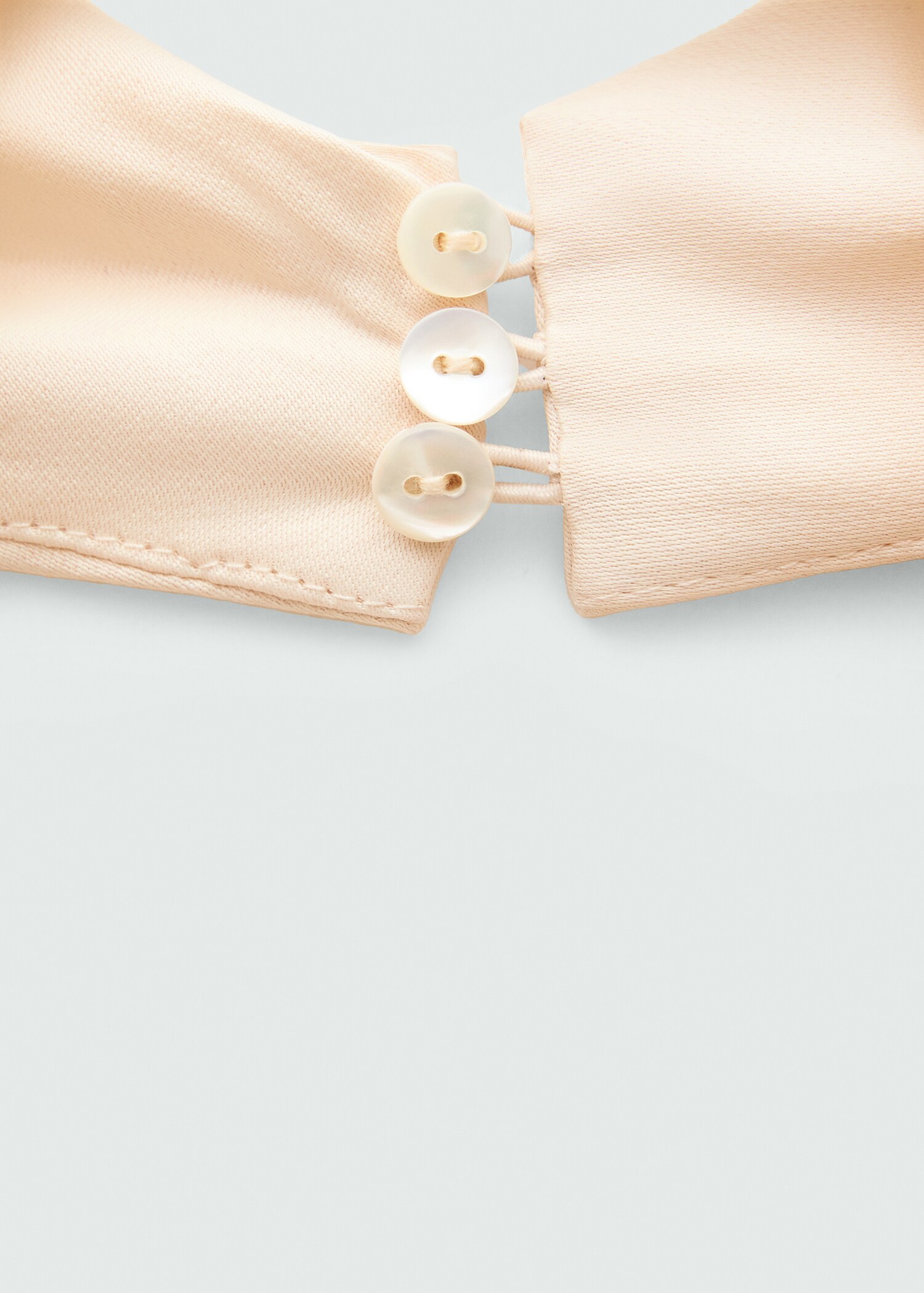 Vestit setinat coll drapejat - Detall de l'article 0