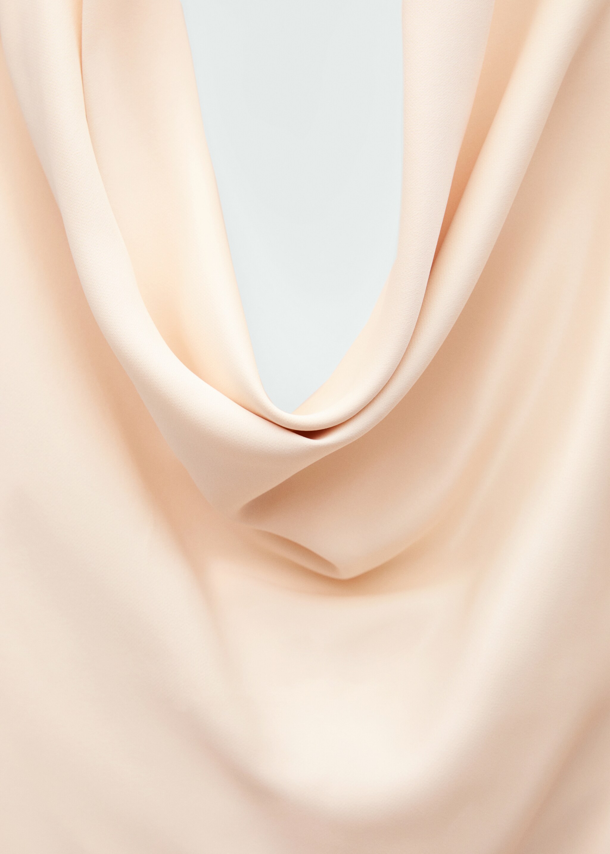 Vestit setinat coll drapejat - Detall de l'article 8, Cru. Ref: 77049073-00.
