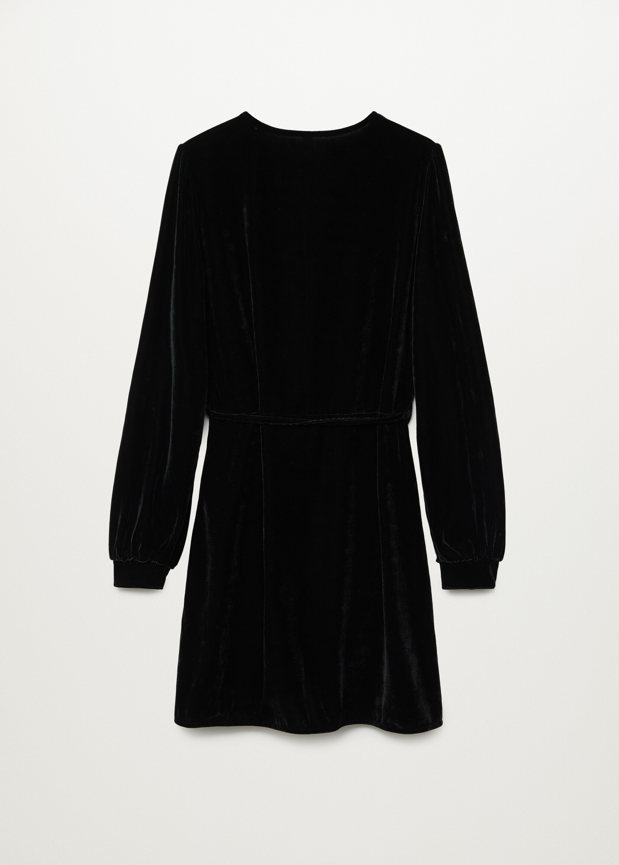 Vestido cruzado terciopelo - Reverso del artículo