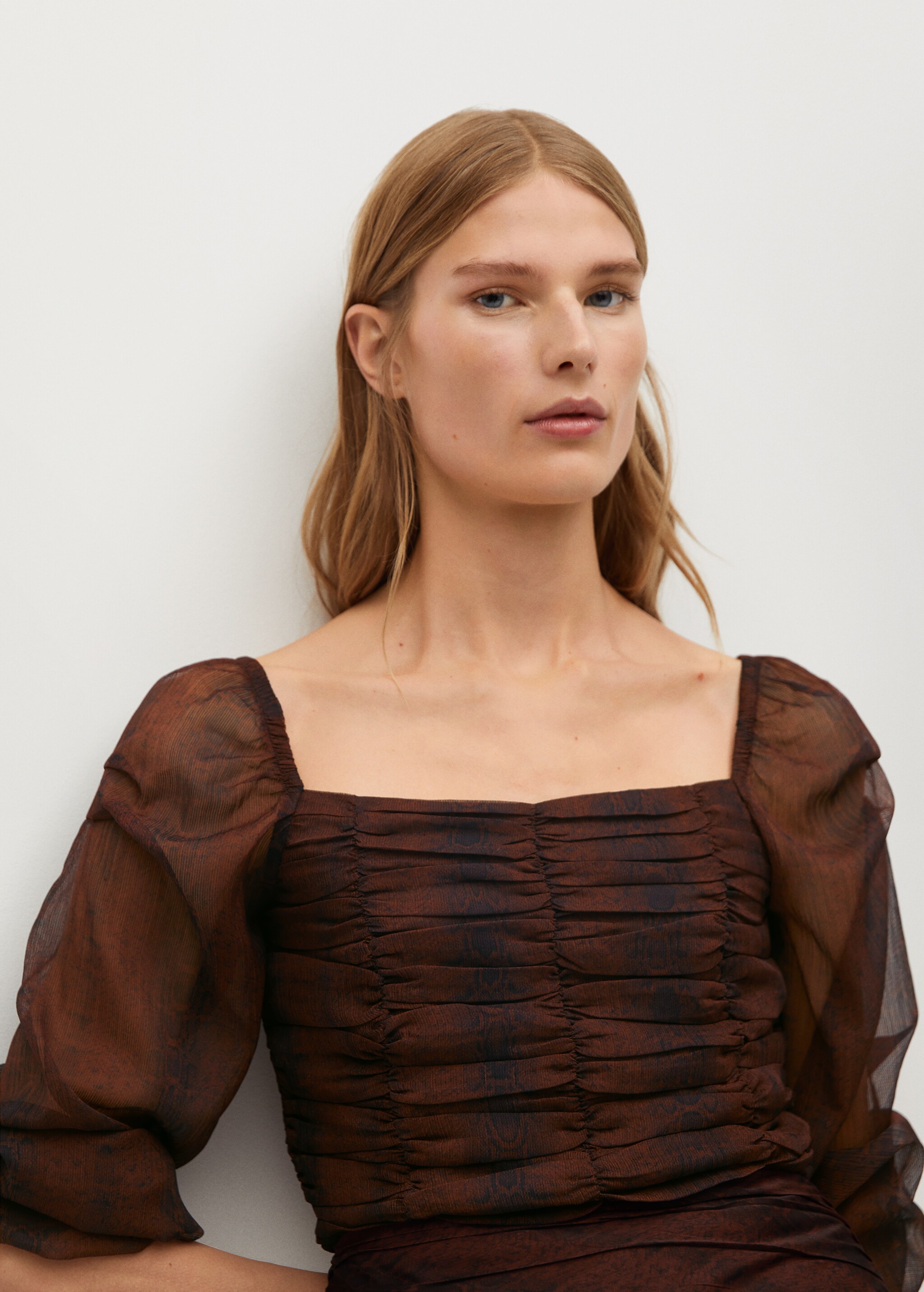 Blusa gasa estampada - Detalle del artículo 2