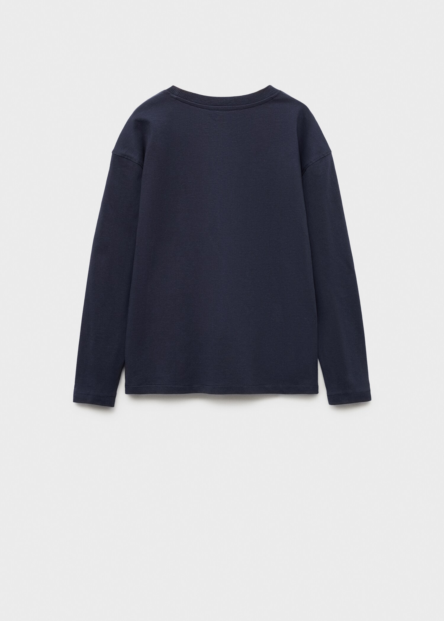 Long sleeve cotton t-shirt - Reverse of the article