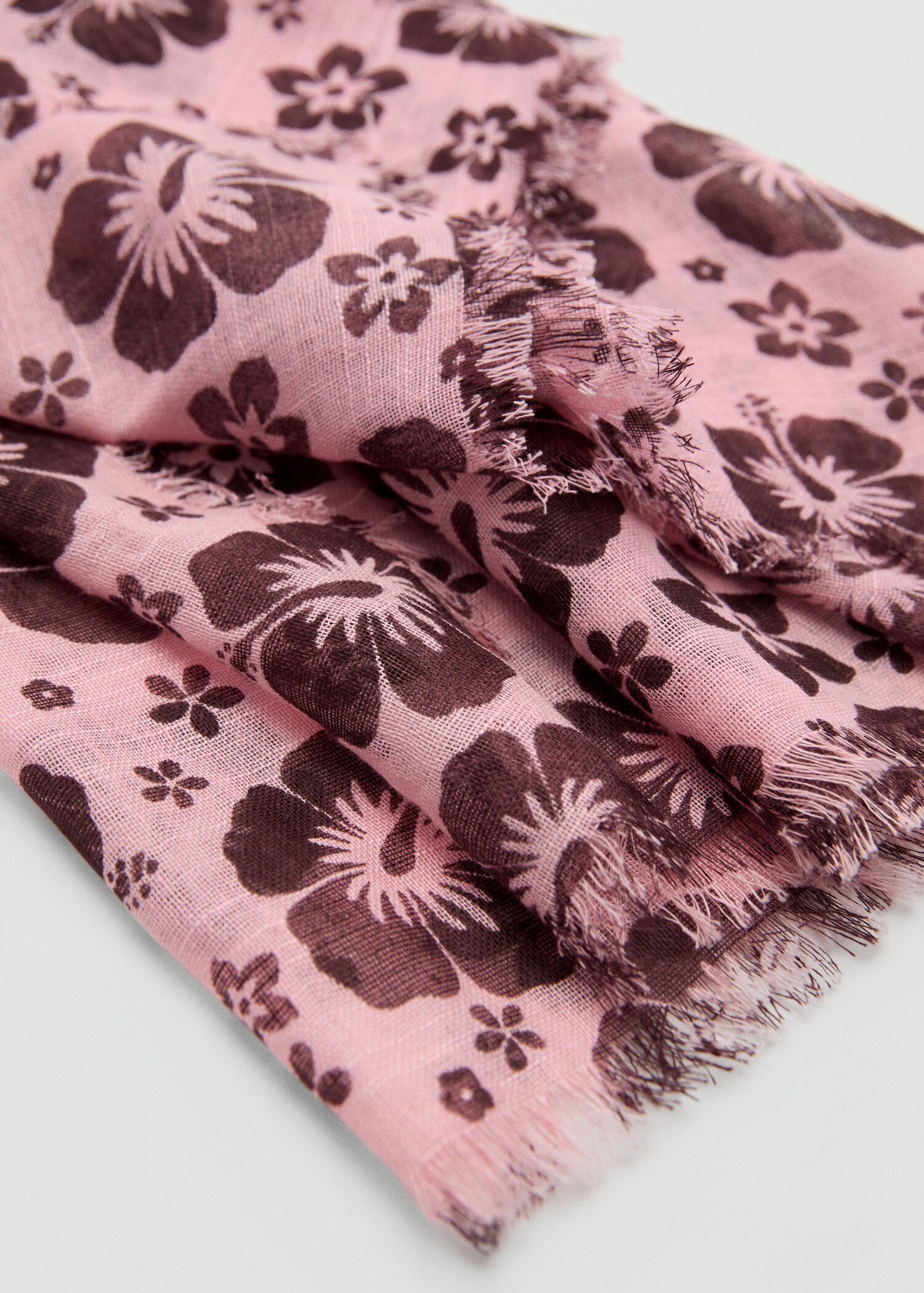 Foulard imprimé floral - Plan moyen