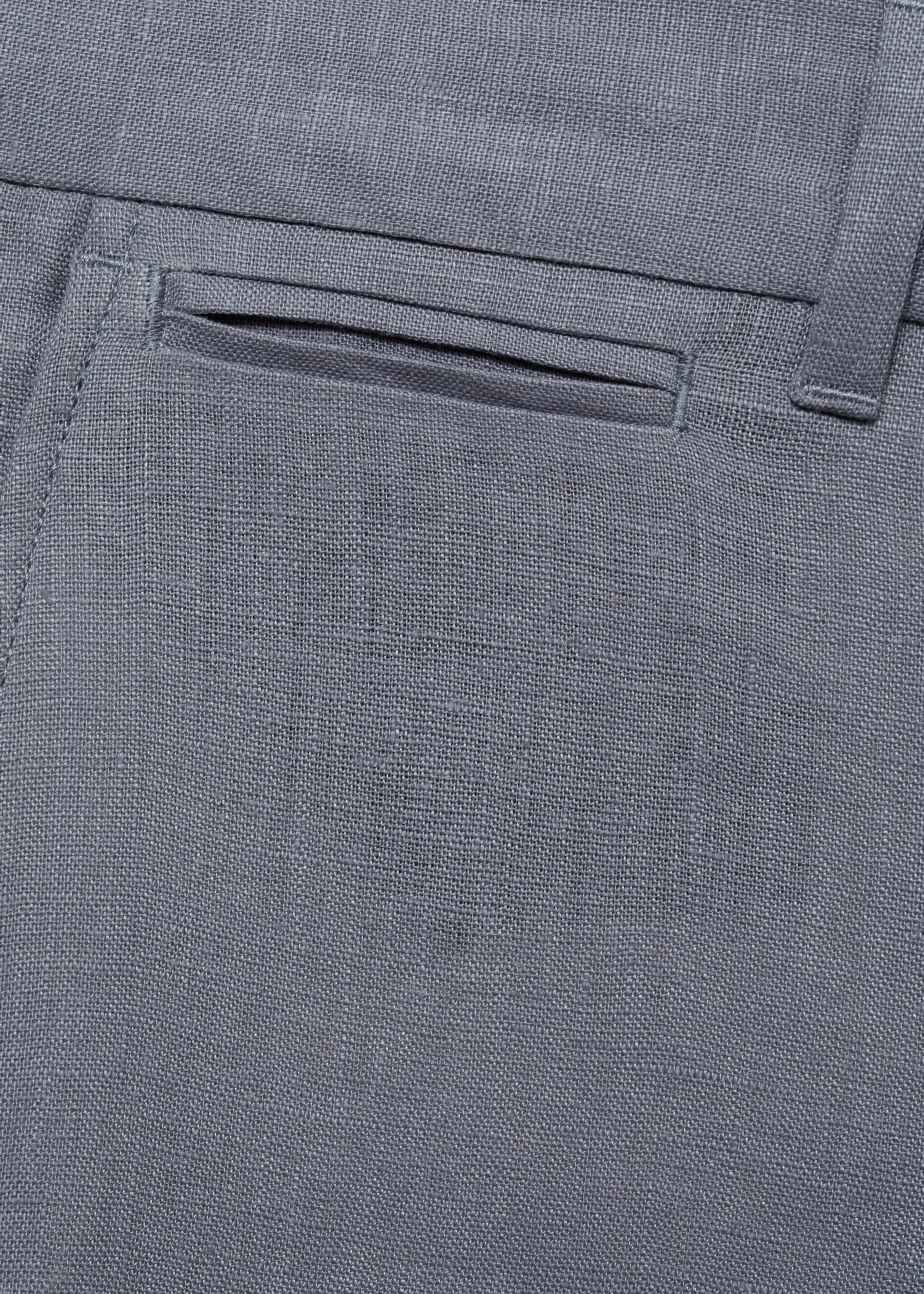 Pantalón 100% lino slim fit - Detalle del artículo 0