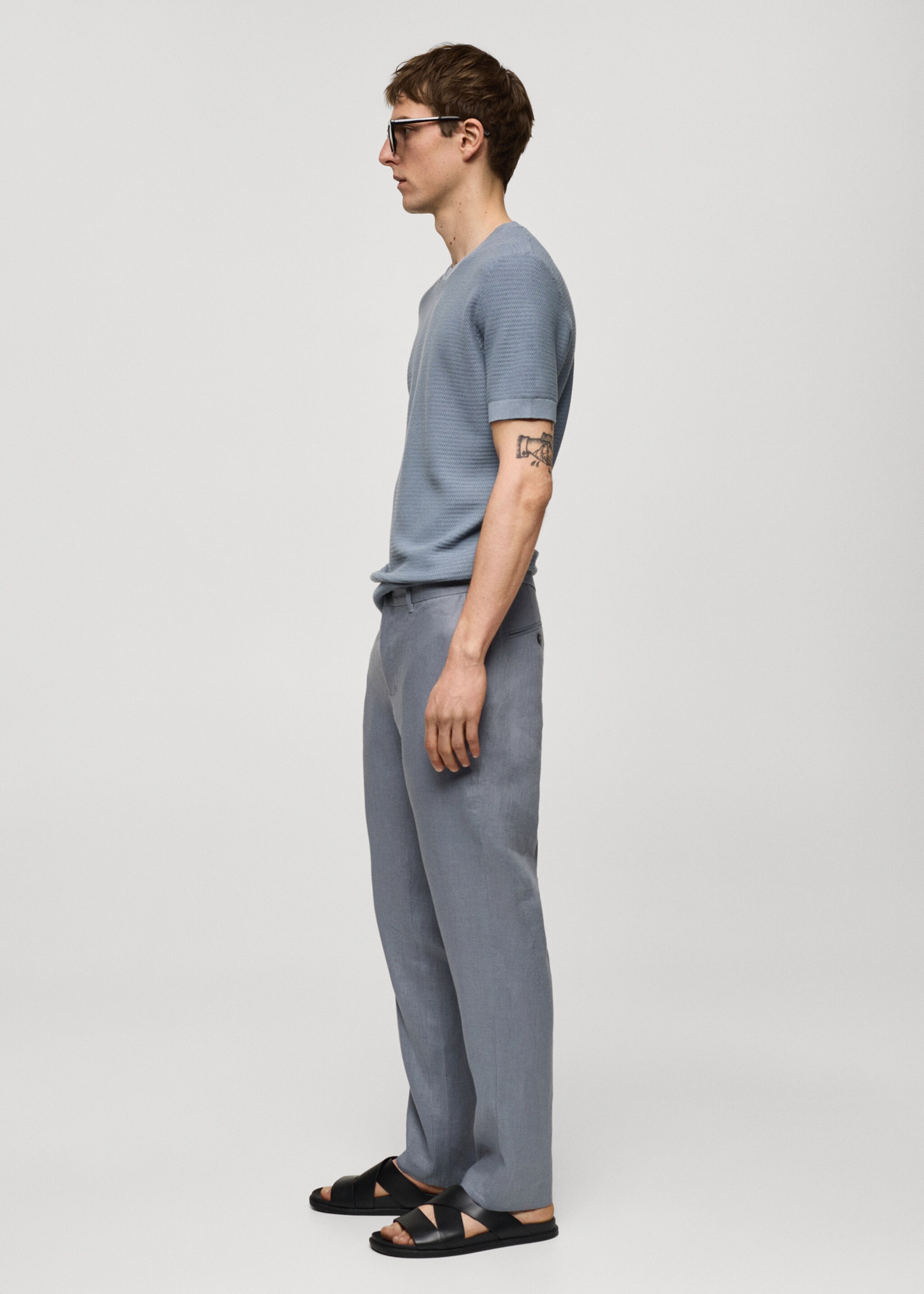 Pantalón 100% lino slim fit - Detalle del artículo 2