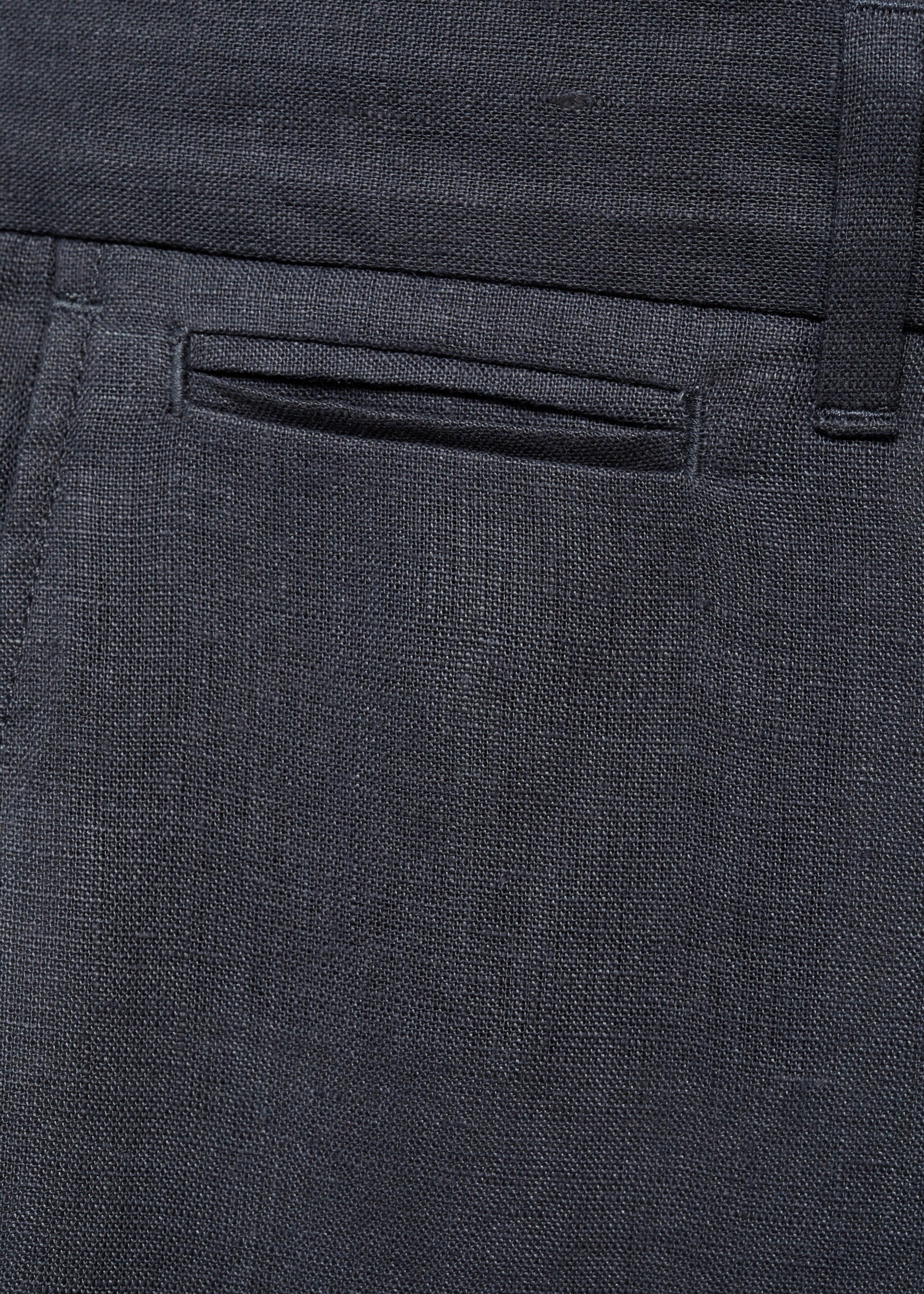 Pantalón 100% lino slim fit - Detalle del artículo 0