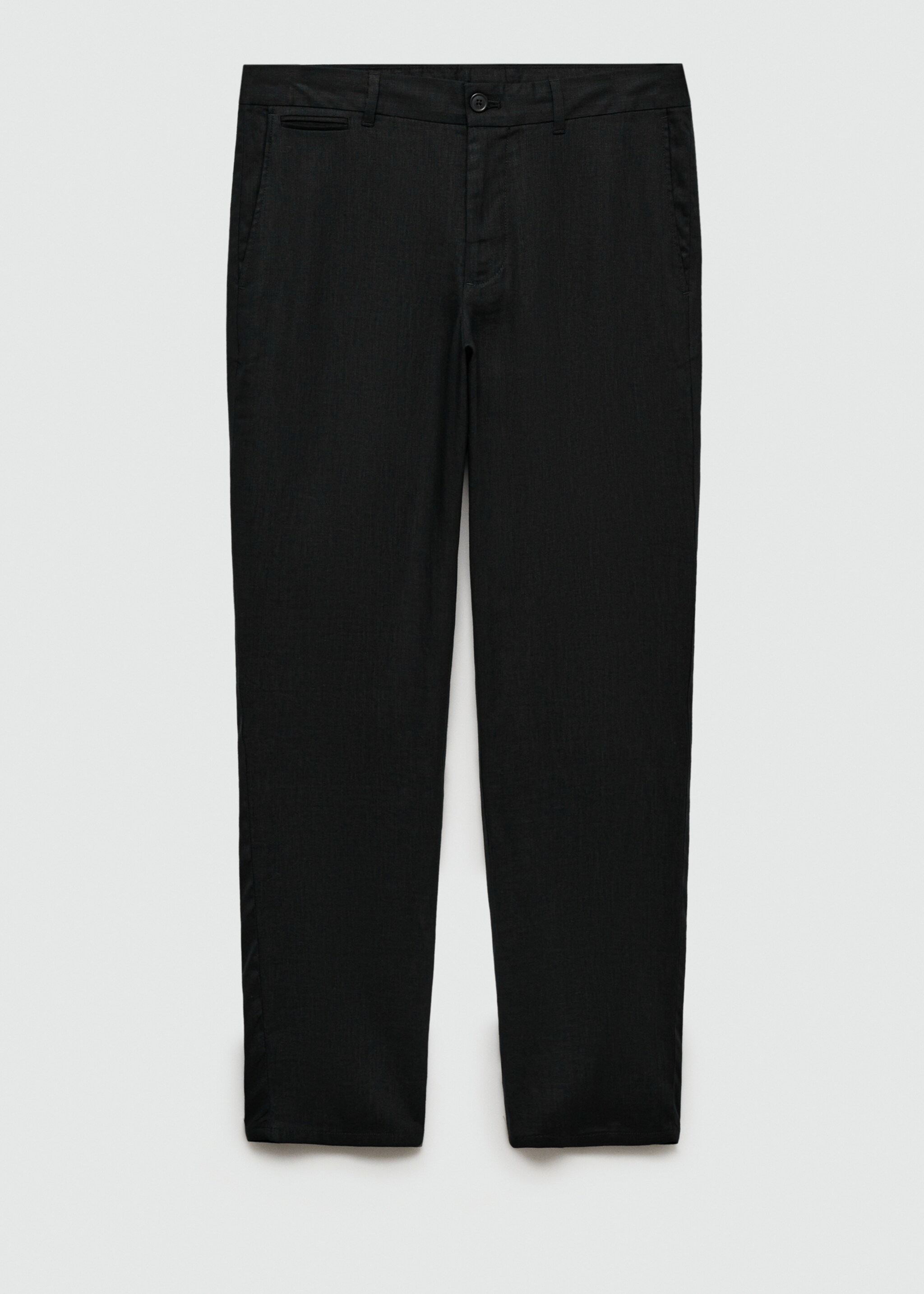 Slim-fit 100% linen trousers - Article without model